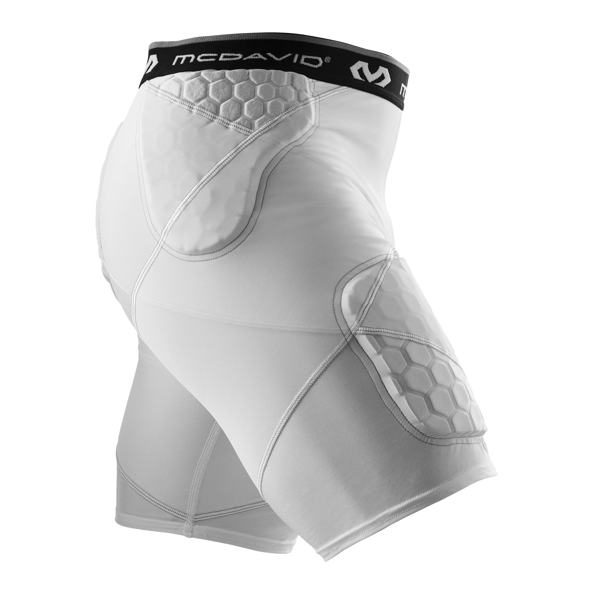 McDavid Compression Padded Girdle Shorts with Hip, Thigh & Tailbone Protection - Football, Lacrosse, Basketball & Sports Gear for Athletes - Perfect for Training, Games & High-Impact Sports