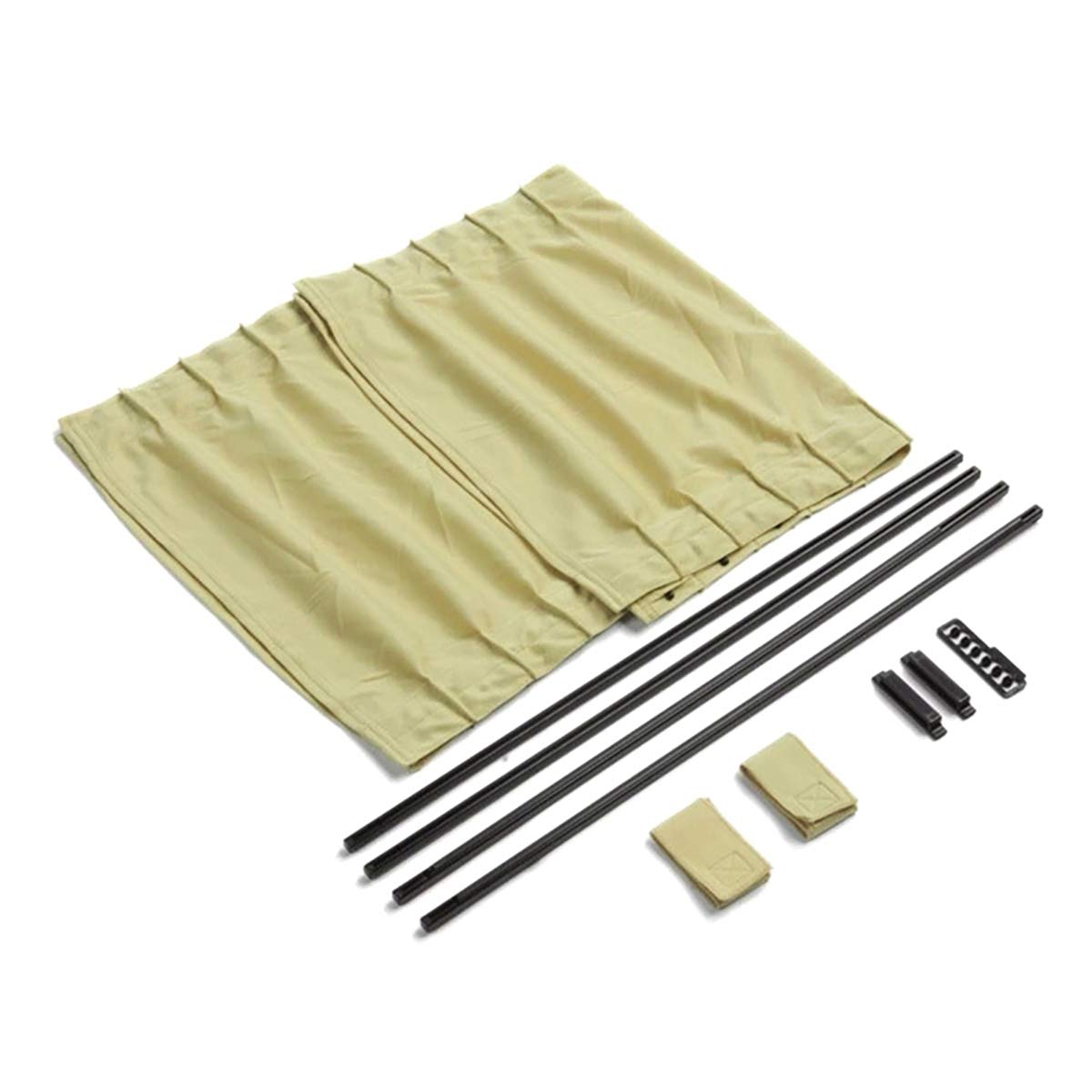 Queenbox Car Side Window Sunshades - 2 Pack UV Protection Sun Shade Curtains for Privacy & Cooling, Baby & Kids Car Window Blinds, Beige | Perfect for Road Trips, Baby Naps & Sun Protection While Driving