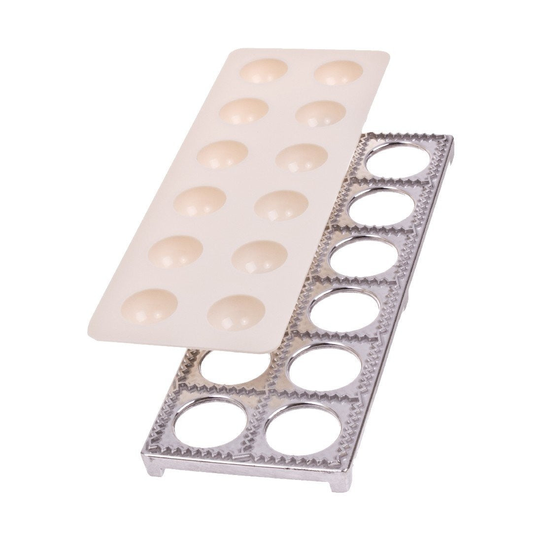 Premium Al Dente Ravioli Maker - Handmade Pasta Dough Press with Stainless Steel Cutter for Authentic Italian Cuisine | Perfect for Home Chefs, Italian Restaurants & Pasta Lovers