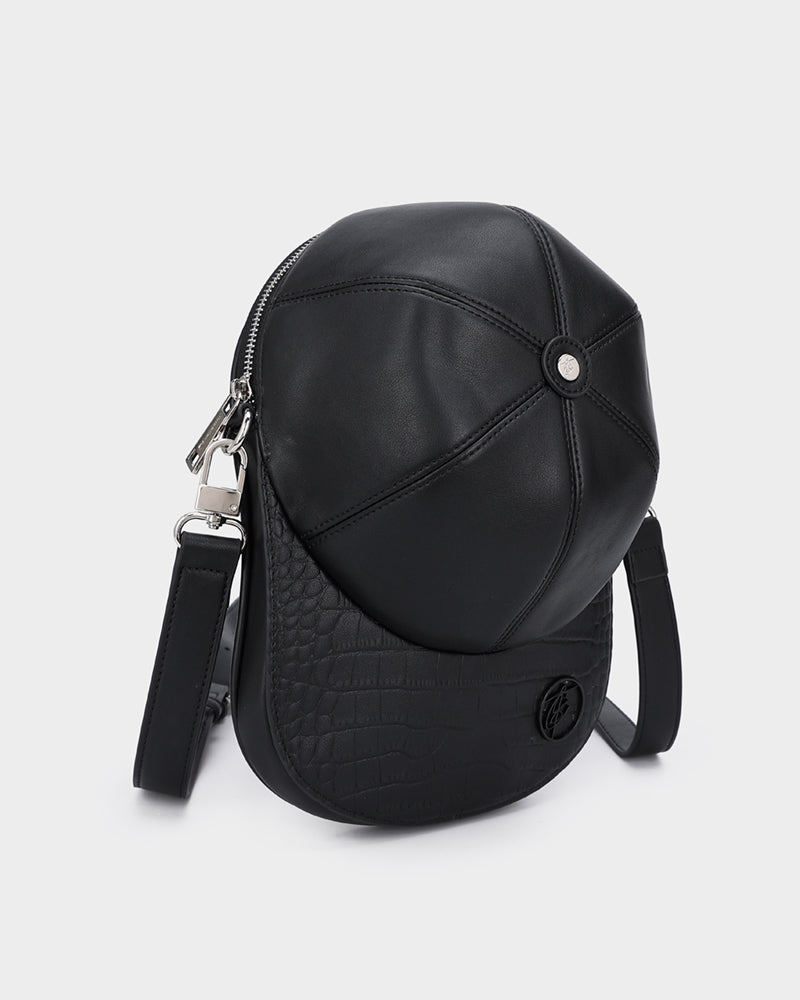 Stylish Black Baseball Cap Design Bag - Trendy Unisex Sports & Travel Accessory for Gym, Hiking, and Everyday Use