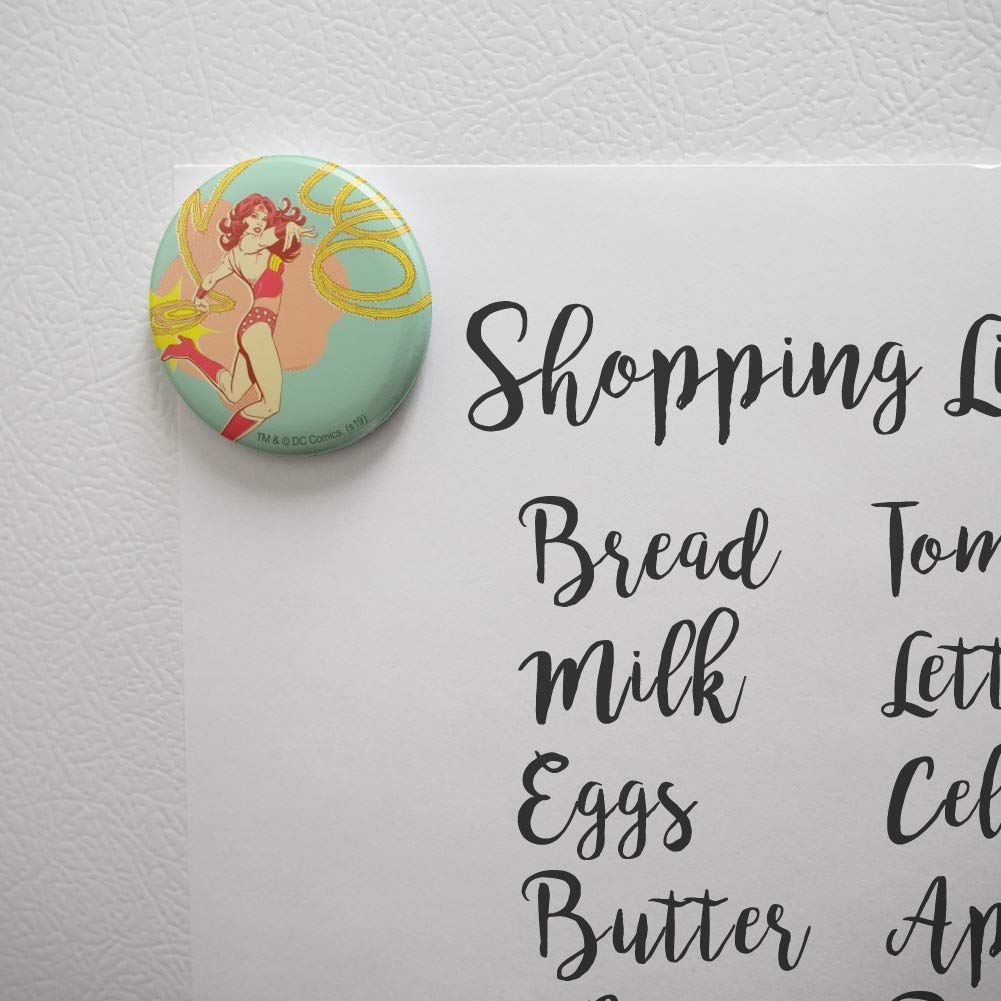 Wonder Woman Golden Lasso Refrigerator Magnet - Superhero Kitchen Decor for Fridge, Office & Dorm Room - Perfect for DC Comics Fans & Home Organization