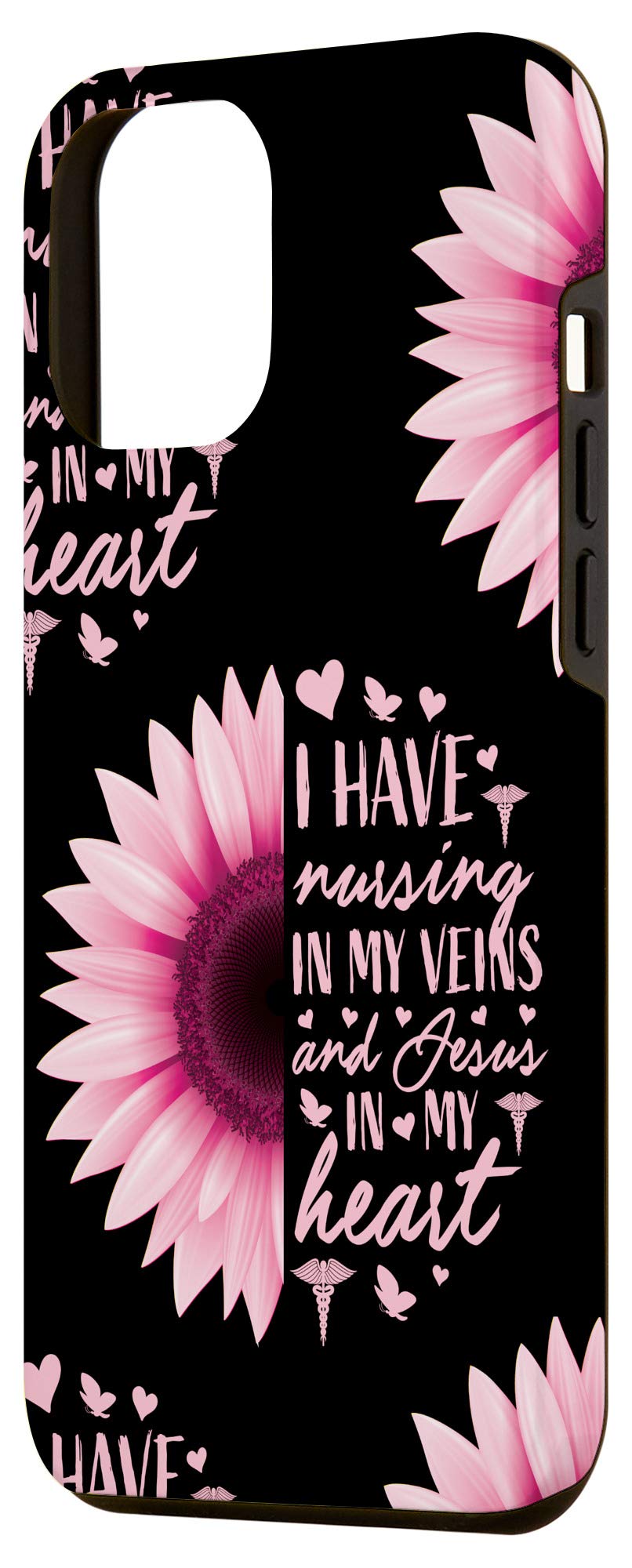 iPhone 12 Pro Max Floral Cute Nurse Phone Case - Perfect Nursing Gift for RN Nurses | Durable Protective Cover for Hospital Shifts & Daily Use