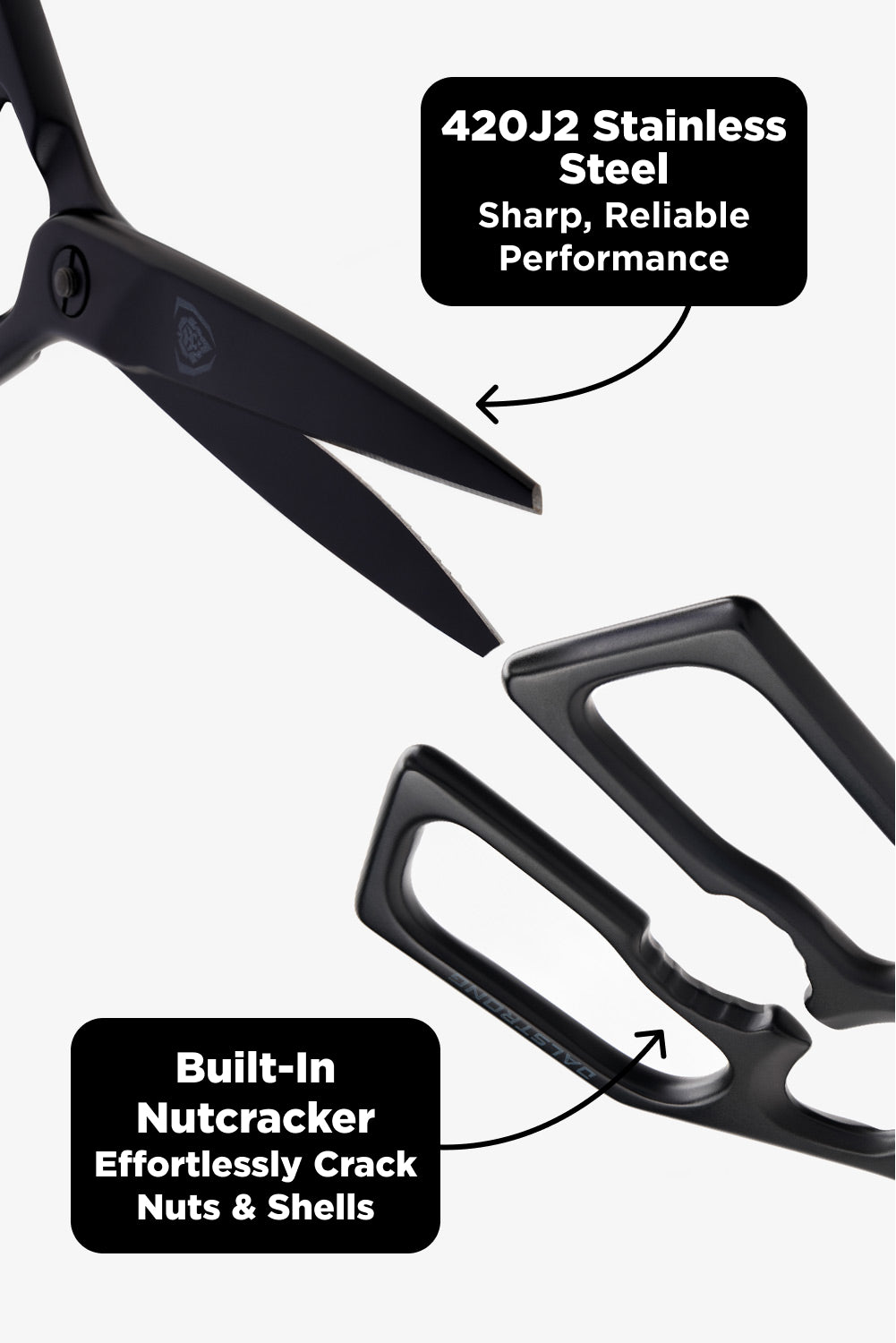 Premium Dalstrong Kitchen Scissors - Heavy Duty Stainless Steel Cooking Shears with Non-Slip Grips - Perfect for Cutting Meat, Herbs, Poultry & Food Prep - Professional Chef & Home Cook Essential Tool