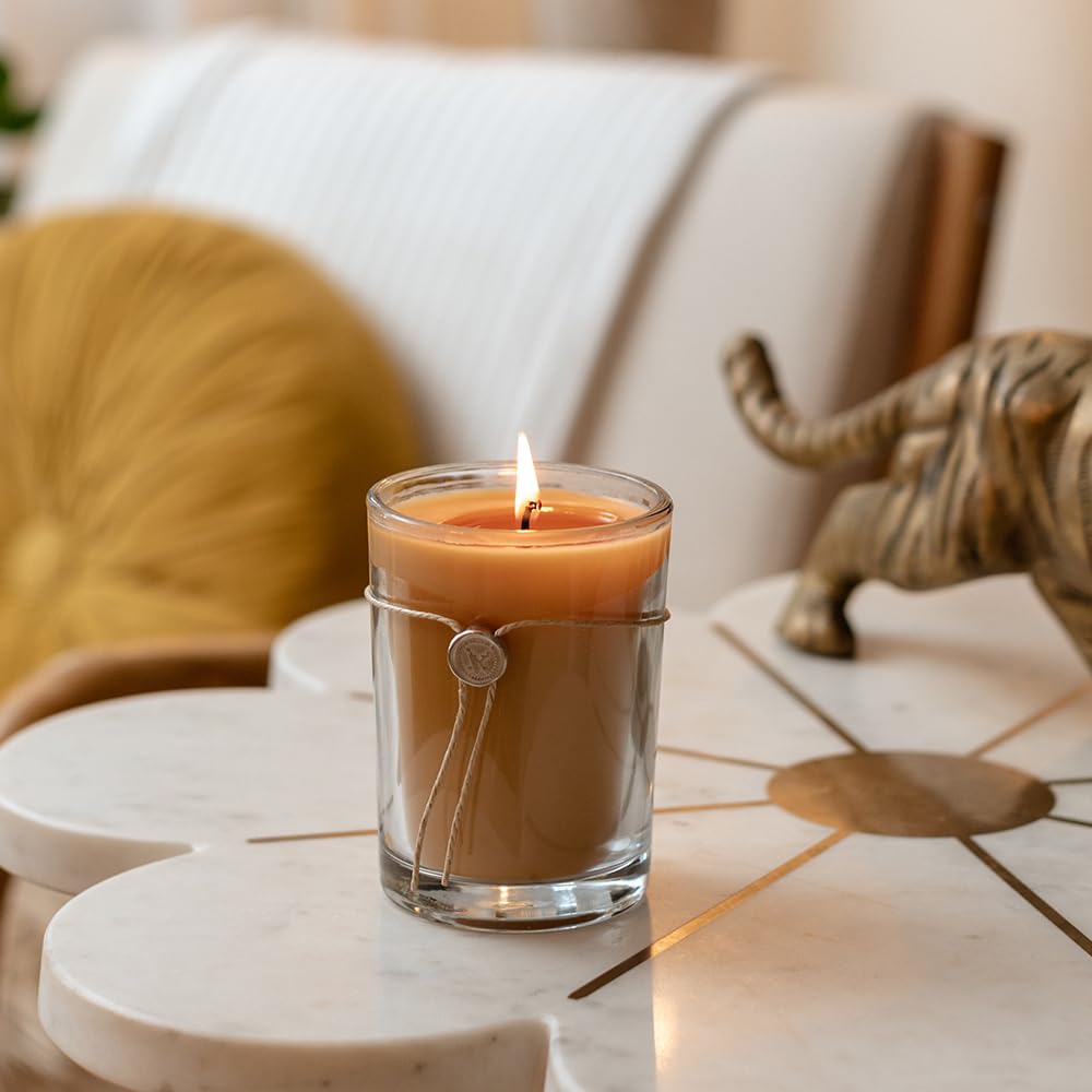 Votivo Red Currant 6.8 oz Aromatic Soy Wax Candle in Luxury Glass Jar - Long Lasting, Highly Scented Home Fragrance for Living Room, Bedroom & Bathroom | Perfect Candle Gift Set with Elegant Box