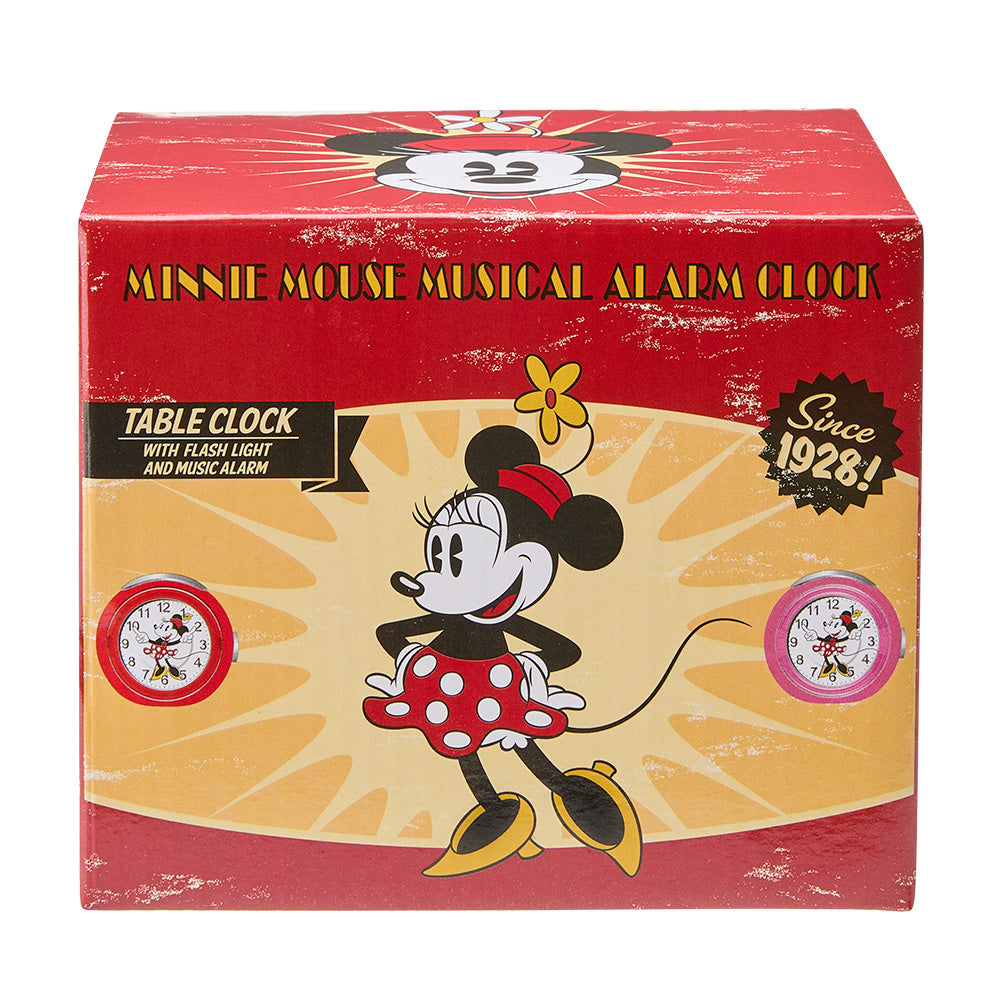 Disney Minnie Mouse Alarm Clock for Kids - Cute & Functional Bedroom Decor, Perfect for Girls' Rooms & Disney Themed Parties