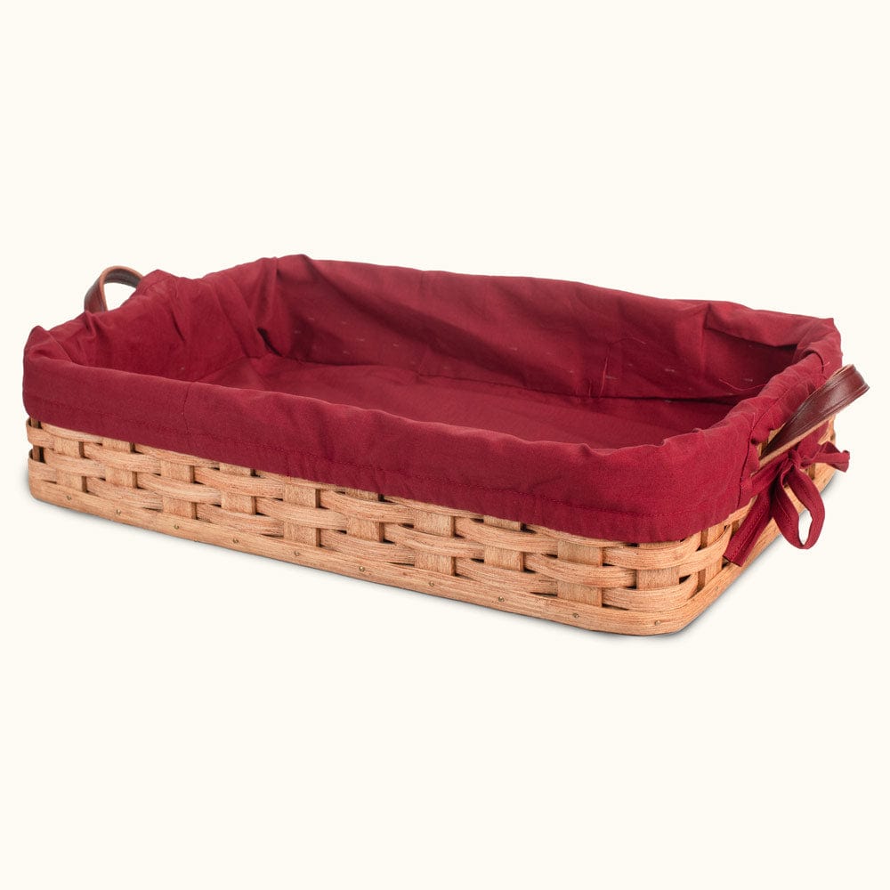 Amish Handmade Basket Liner for Extra Large Casserole Basket - Premium Cotton Fabric, Perfect for Picnics, Storage & Home Decor