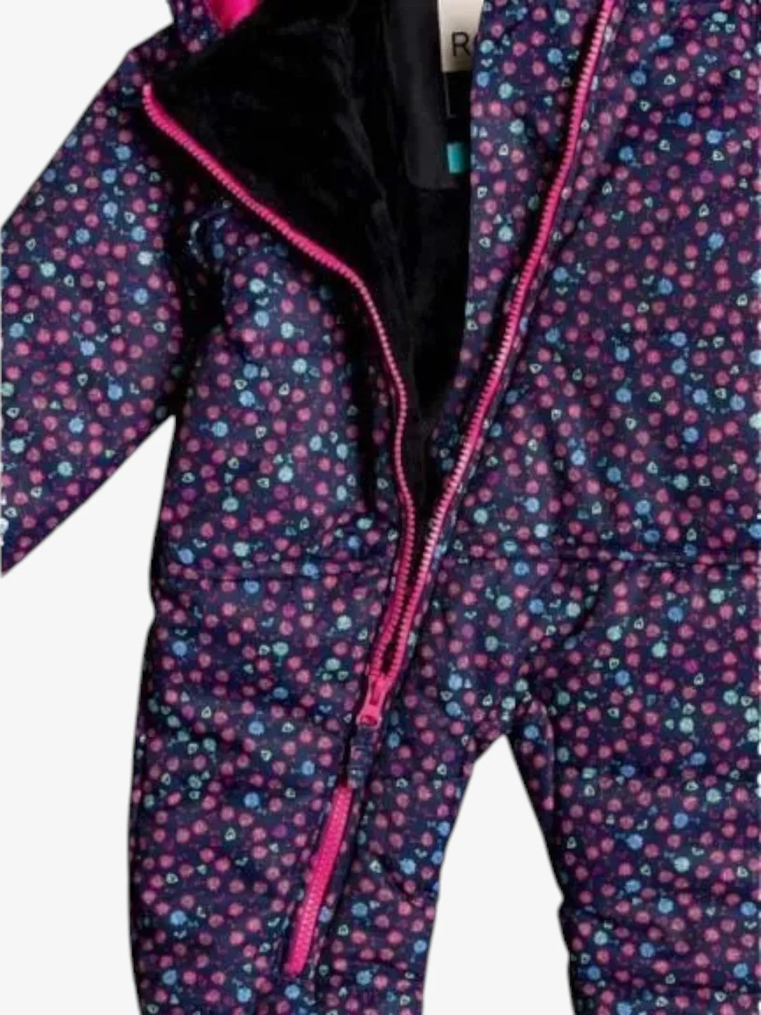 Roxy Snow Rose Navy Blue Print Romper - Women's Casual Jumpsuit for Summer Outfits, Beachwear & Vacation Style