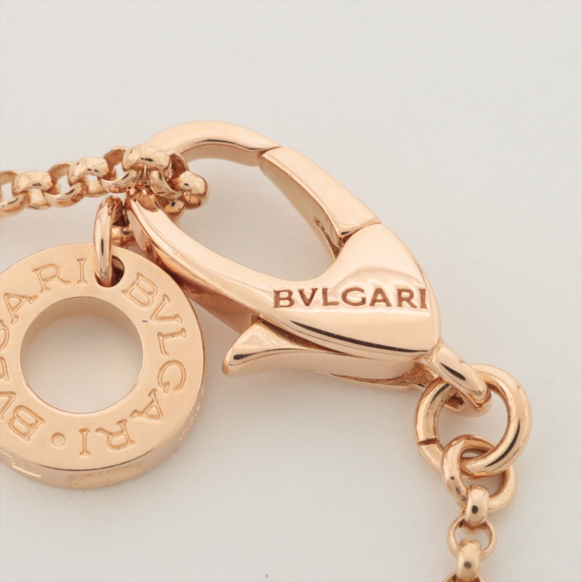 Bvlgari Mini B.Zero 1 Necklace in Bronze Rose Gold with Ceramic Accents - Elegant Jewelry Gift for Women, Perfect for Weddings & Special Occasions