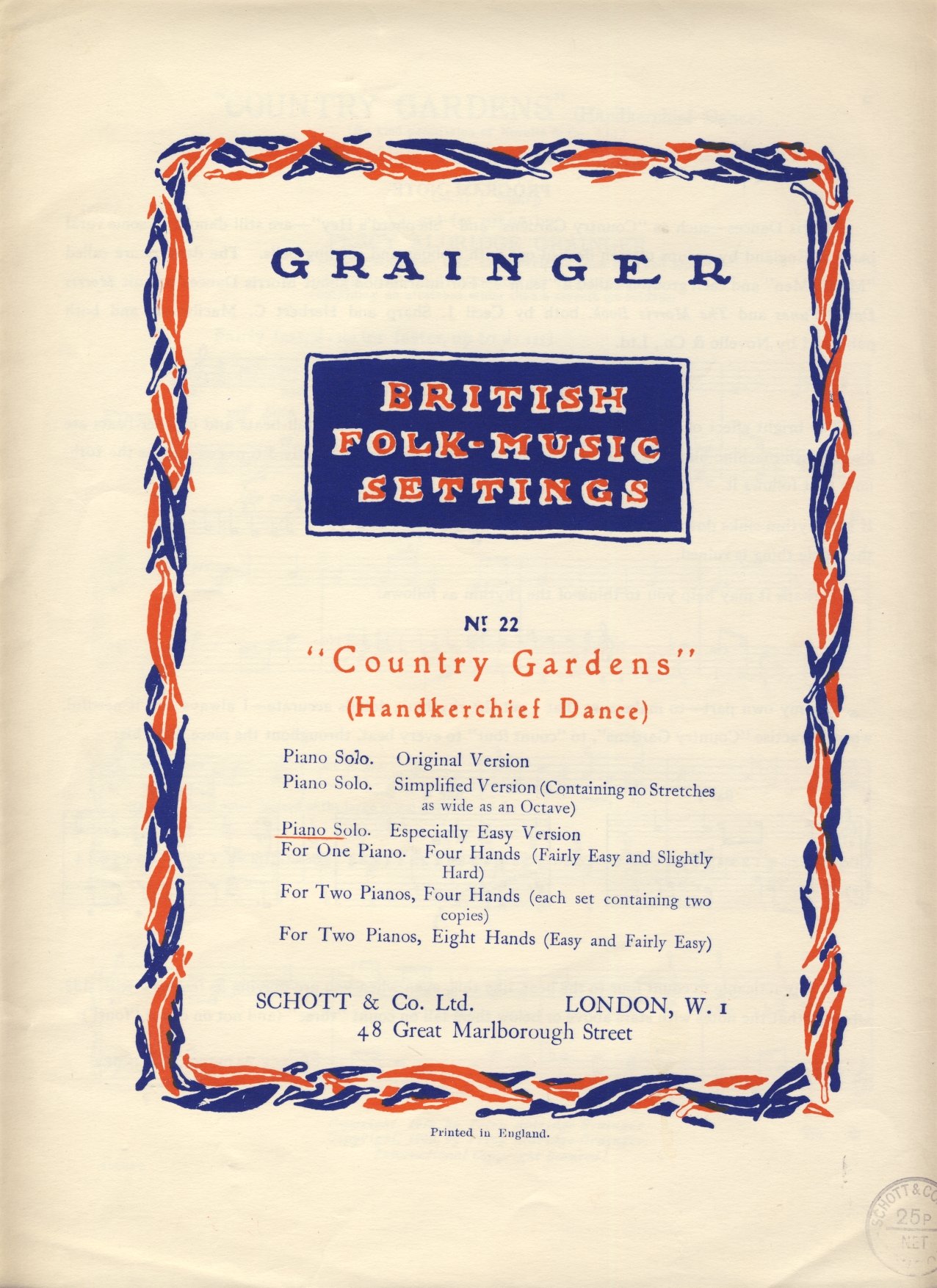 Easy Piano Solo Sheet Music - Country Gardens British Folk Song for Beginners | Perfect for Home Practice, Recitals & Music Lessons