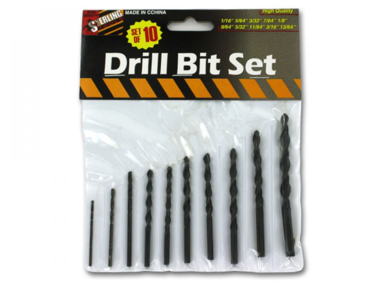 Premium Sterling Drill Bit Set - 50-Piece High-Speed Steel Drill Bits for Metal, Wood & Plastic | Professional & DIY Tool Kit for Home Repair, Woodworking & Metalworking Projects