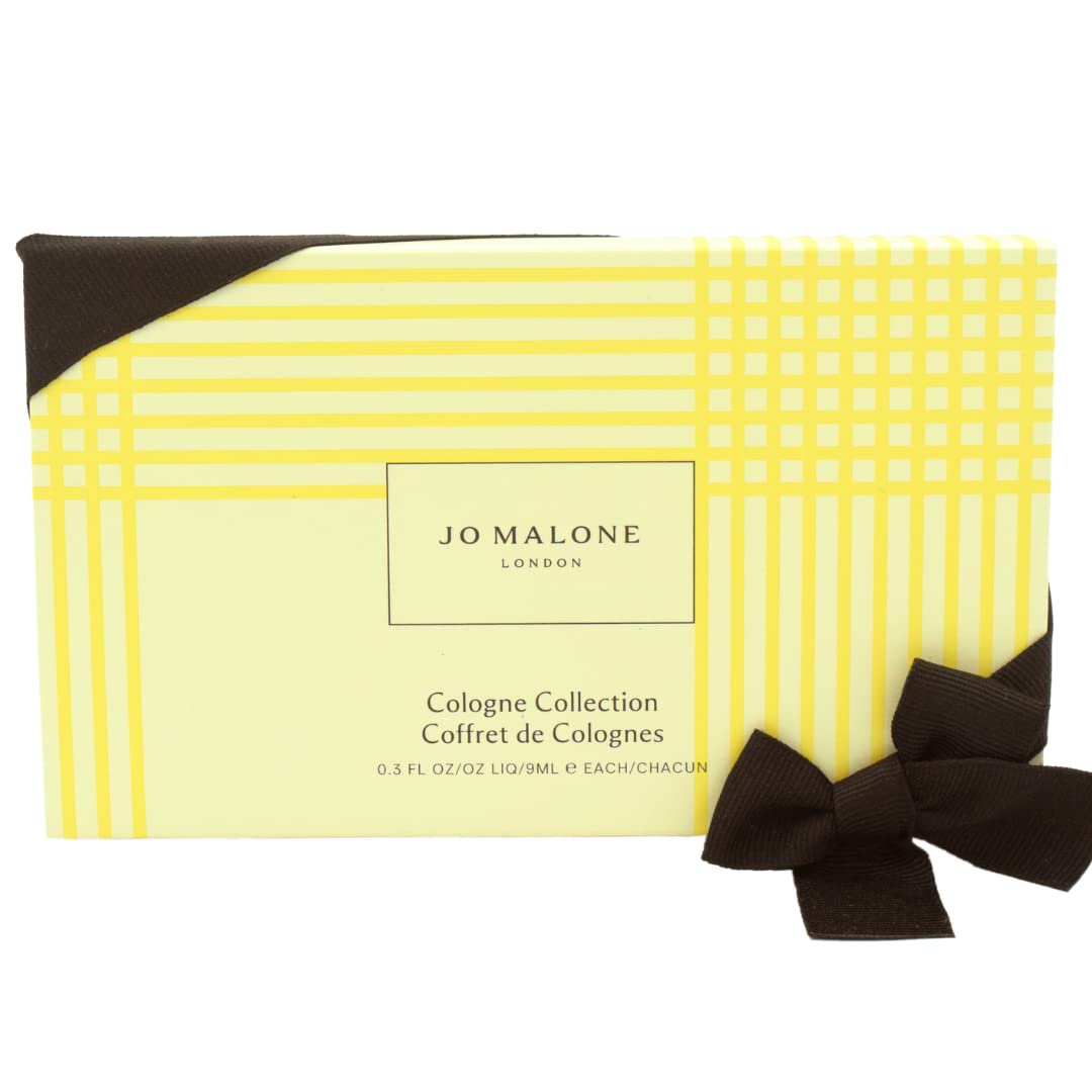 Jo Malone Cologne Collection 5-Piece Gift Set - English Pear & Freesia, Nectarine Blossom & Honey, Peony & Blush Suede, Mimosa & Cardamom, Wood Sage & Sea Salt | Luxury Perfume Sampler for Women, Perfect for Travel, Gifts & Everyday Fragrance