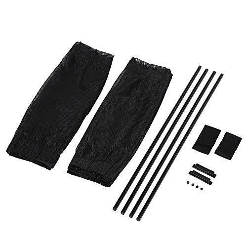 Car Side Window Sun Shades - Magnetic Black 2-Piece Sunshade Covers for UV Protection & Heat Reduction | Baby Sleeping & Travel Comfort | Universal Fit for Most Vehicles