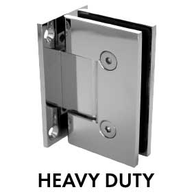 Heavy Duty Purity Shower Screens with Wall to Glass Hinge - Square Edge Chrome Finish for Bathroom & Shower Enclosure