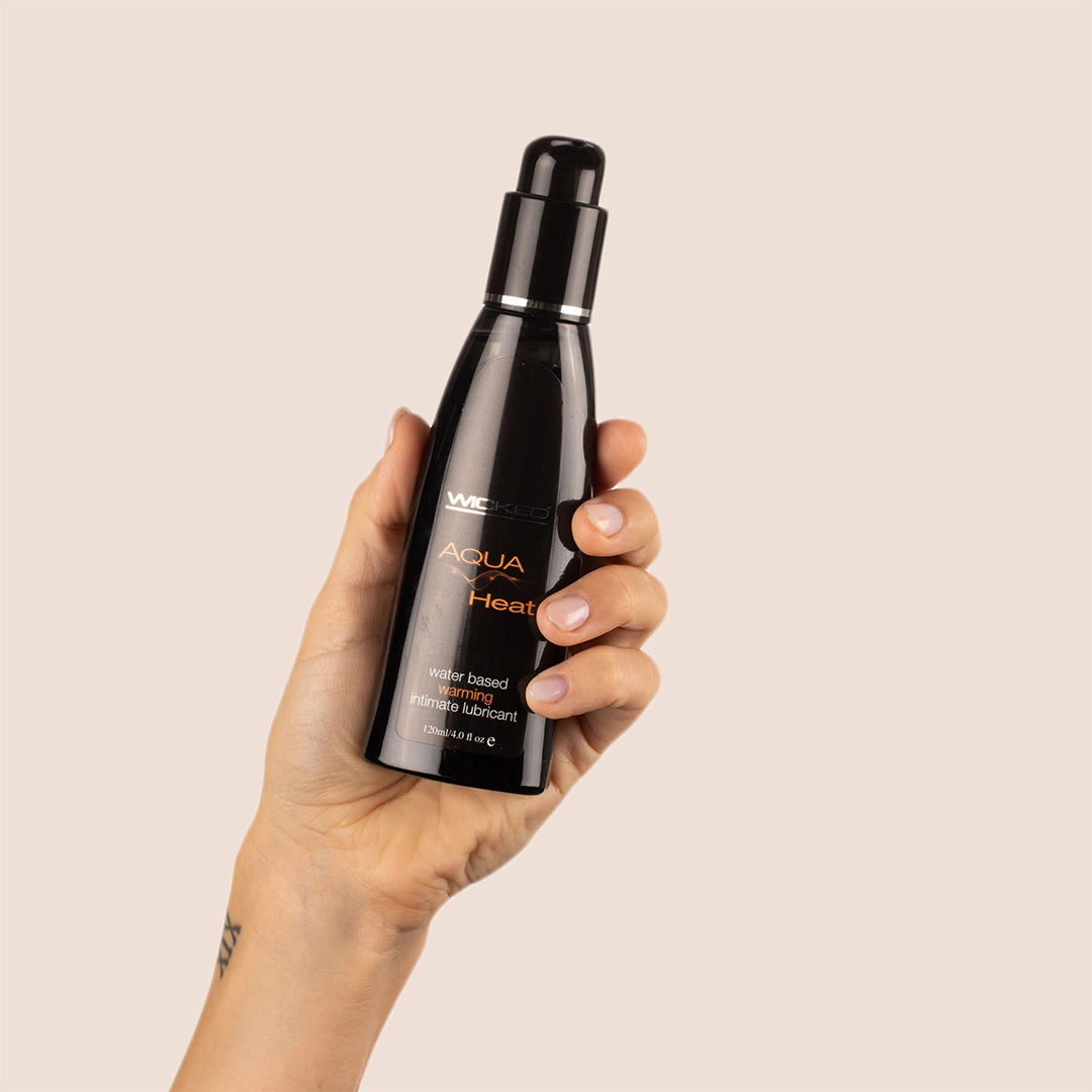 Wicked Aqua Heat Water-Based Warming Lubricant for Enhanced Intimacy & Sensual Massage