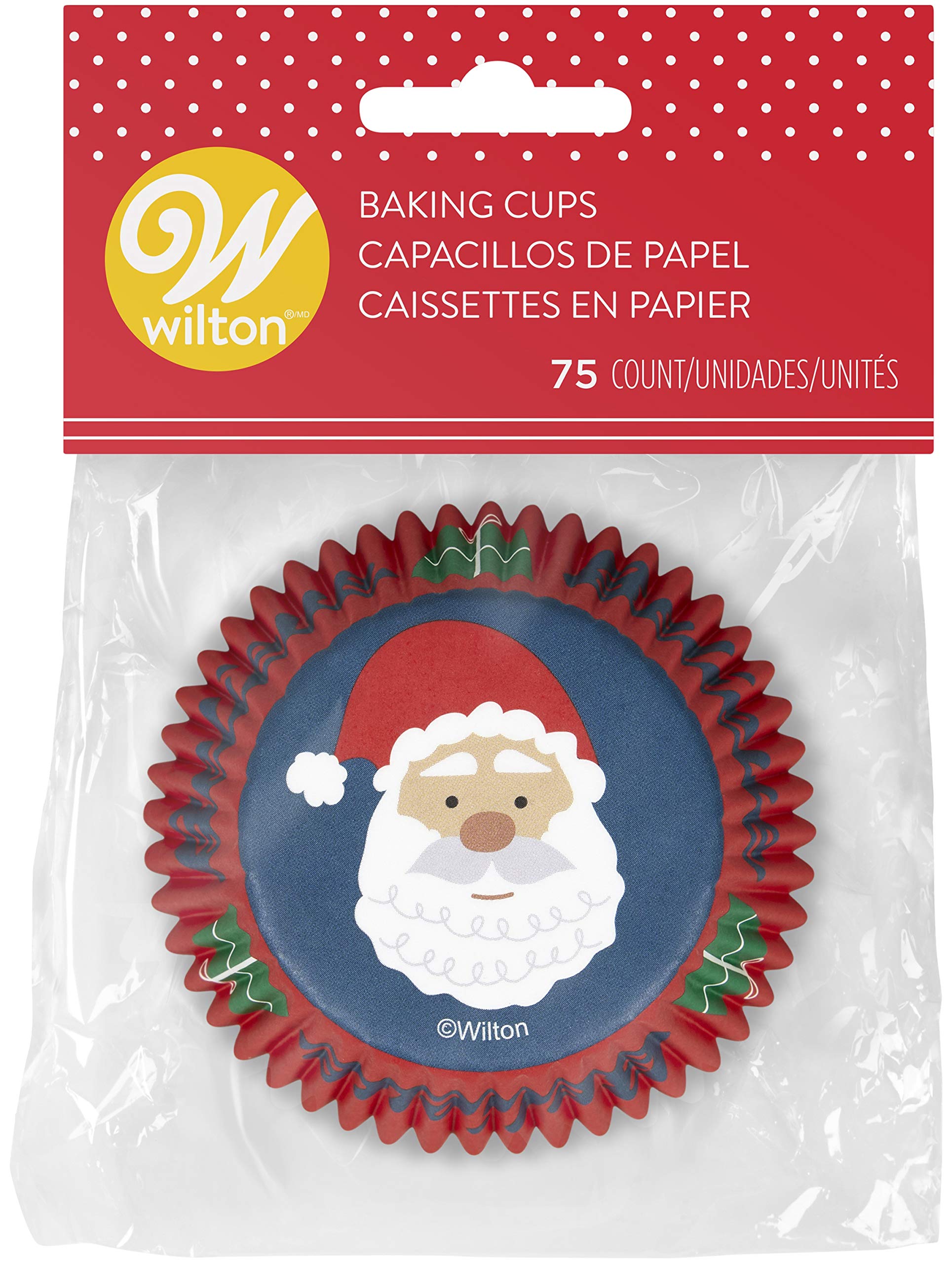 415-0-0109 Standard Baking Cups - Non-Food Santa CLAU Cupcake Liners for Muffins, Cupcakes & Party Desserts | Perfect for Home Baking, Holiday Treats & Birthday Parties