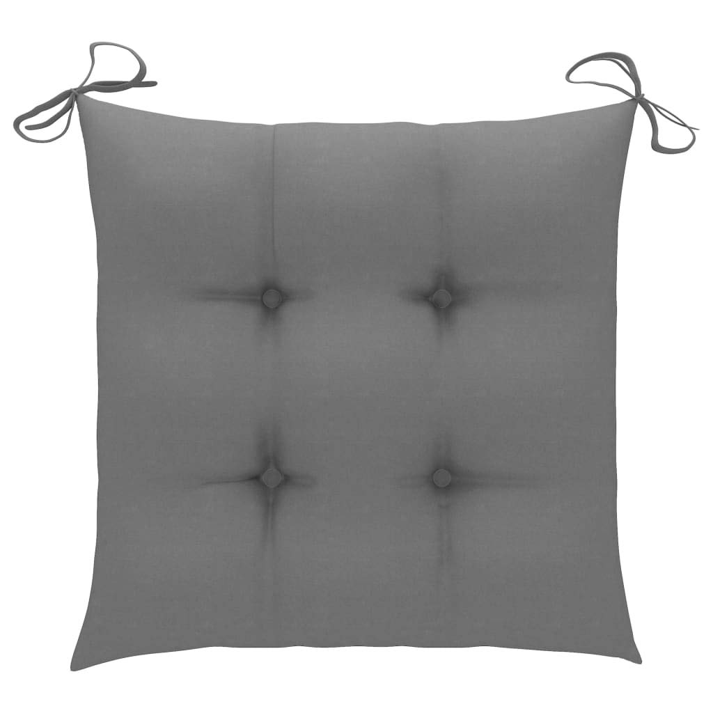 Homvdxl 16x16 Inch Outdoor Seat Cushions Set of 4 - Tufted Patio Chair Cushions for Garden Furniture, Indoor Sofa Replacement Pillows, Water-Resistant Grey Cushion Covers - Perfect for Backyard, Deck, Poolside & Living Room Decor