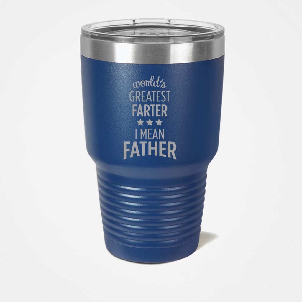 World's Best Dad Stainless Steel Tumbler - 20oz Insulated Coffee Cup for Father's Day Gift, Stepdad Present - Perfect for Office, Travel & Outdoor Activities