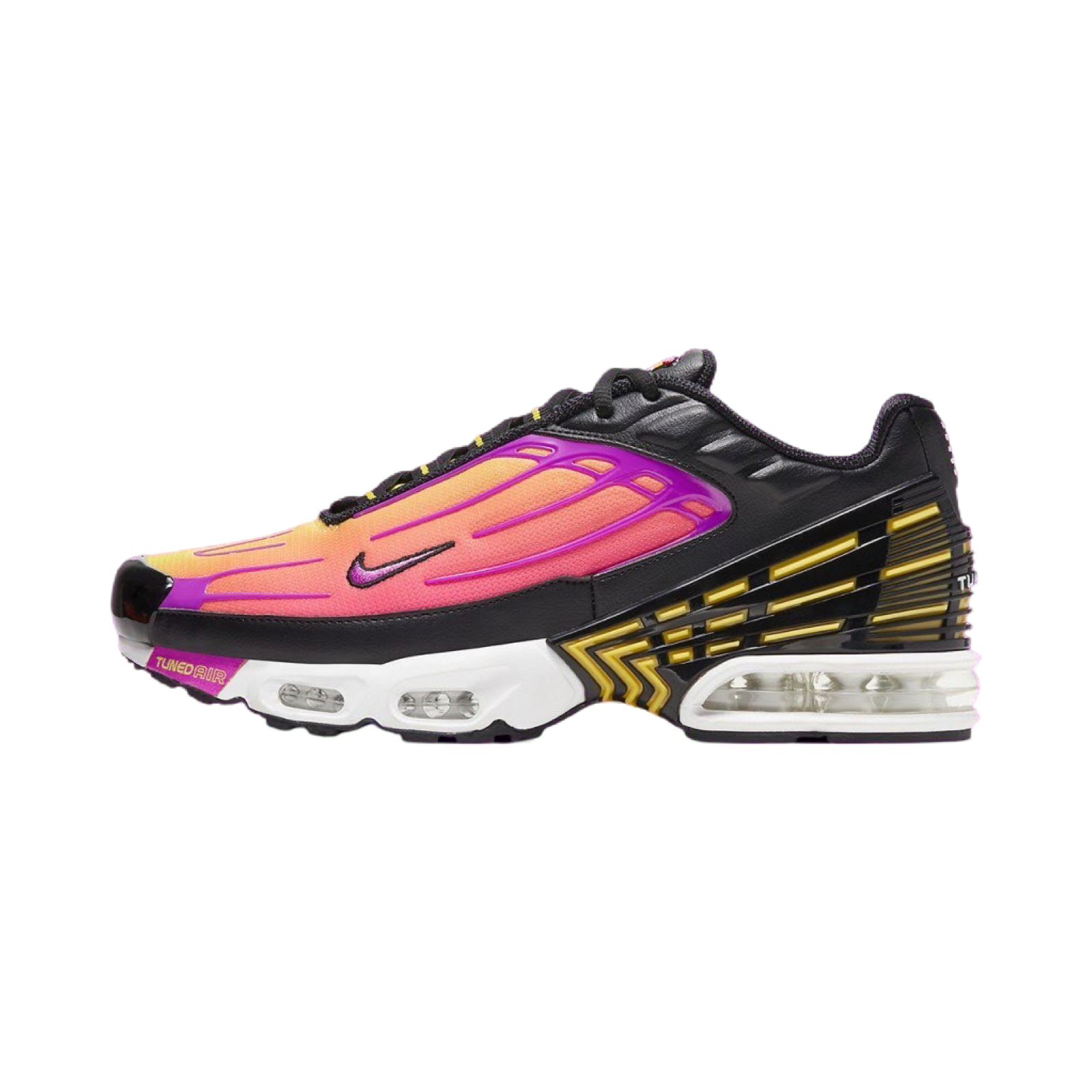 Nike Air Max Plus 3 Running Shoes - Hyper Violet/Black/Dynamic Yellow - Men's Athletic Sneakers for Running, Gym & Casual Wear
