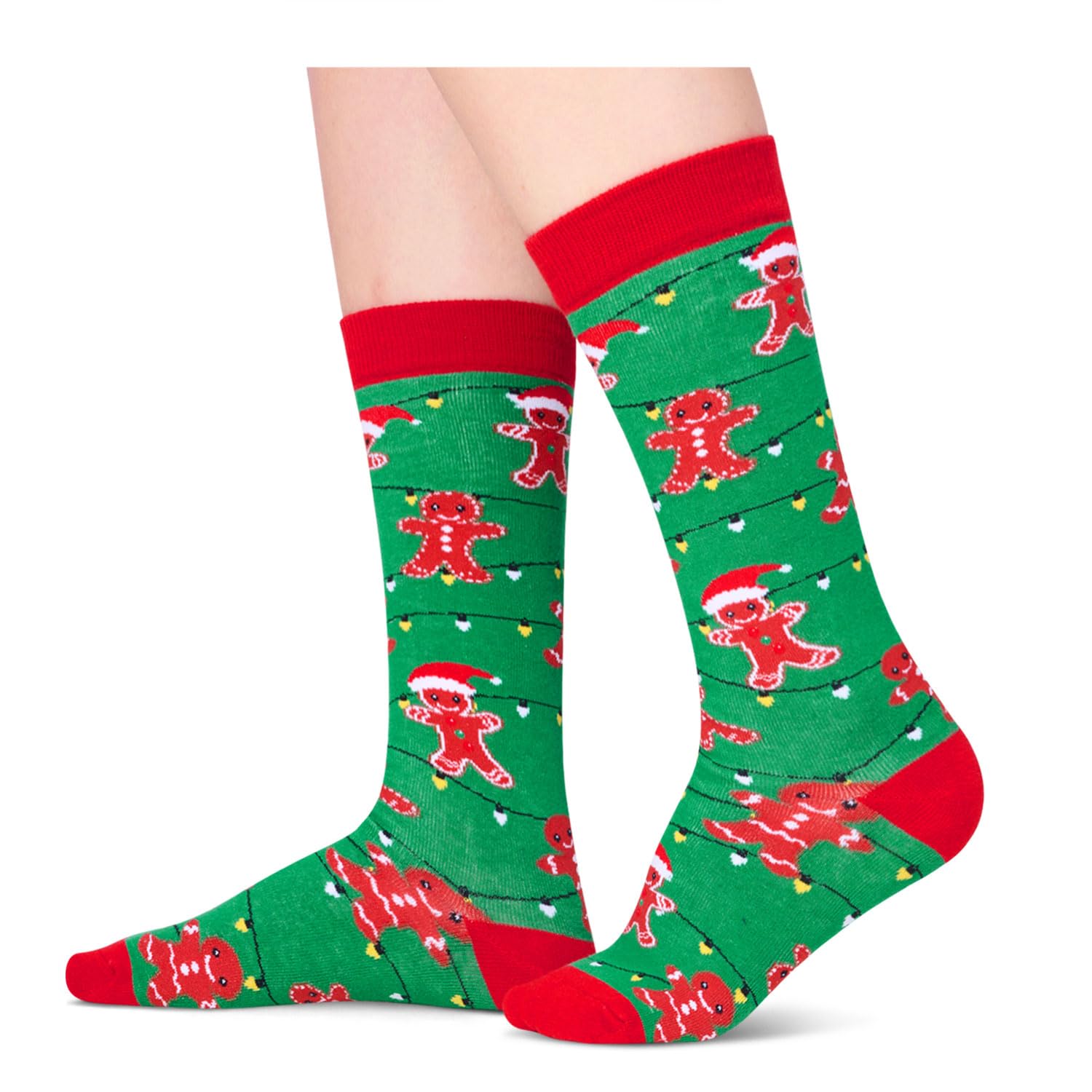 Zmart Christmas Stocking Socks for Boys & Girls - Festive Knee-High Elf Socks for Kids | Holiday Gift, Christmas Party & Family Gathering Outfit