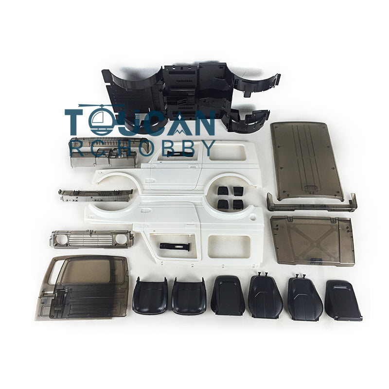 1/6 Scale RC Capo Crawler SIXER1 Metal Chassis Kit - Unassembled Plastic Cabin Car Body with Front Bumper, Motor, Servo, I6S ESC & Lights for Off-Road Rock Crawling and Trail Adventures