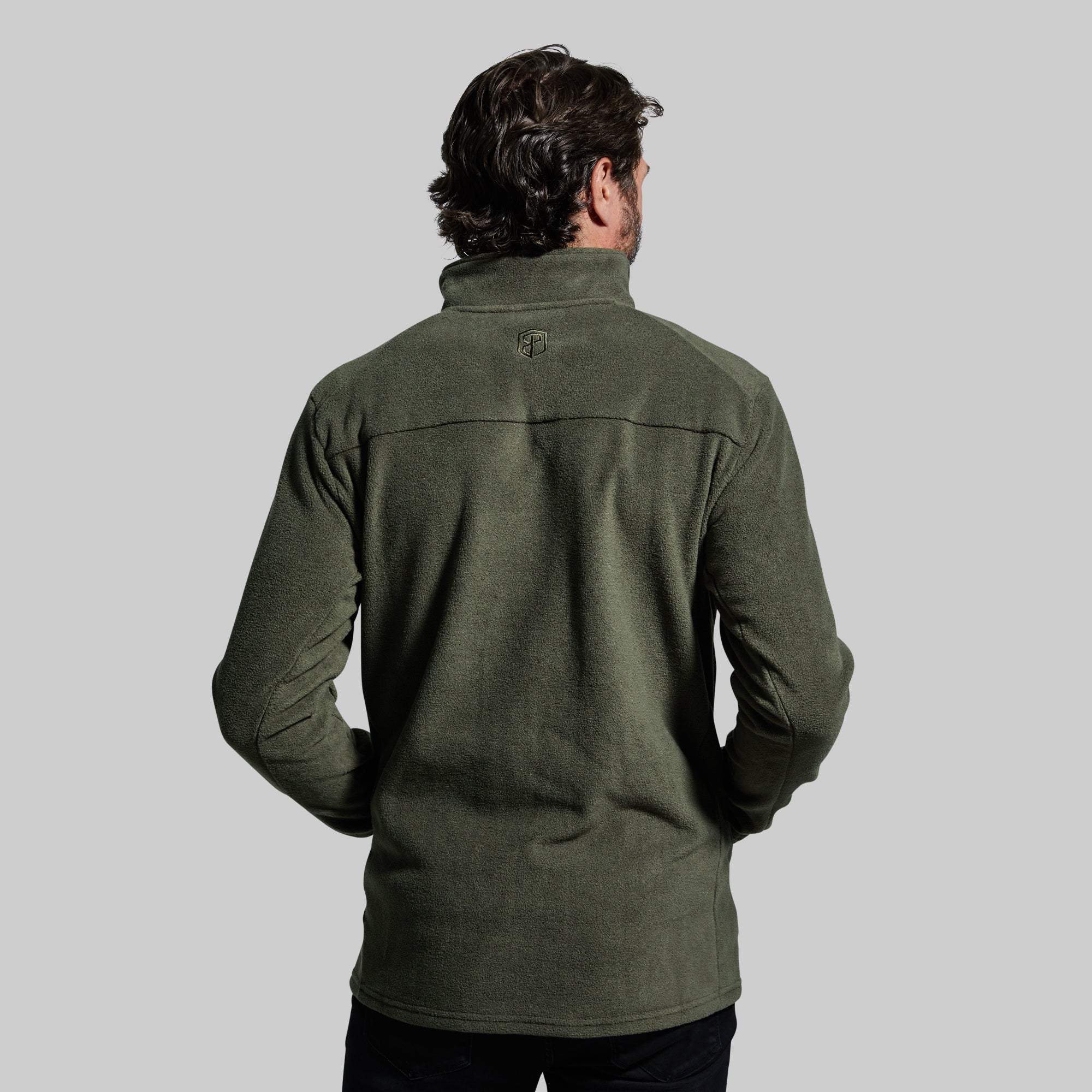 Tactical Green Cabin Fleece Jacket - Warm & Durable Outdoor Wear for Hiking, Camping & Winter Adventures