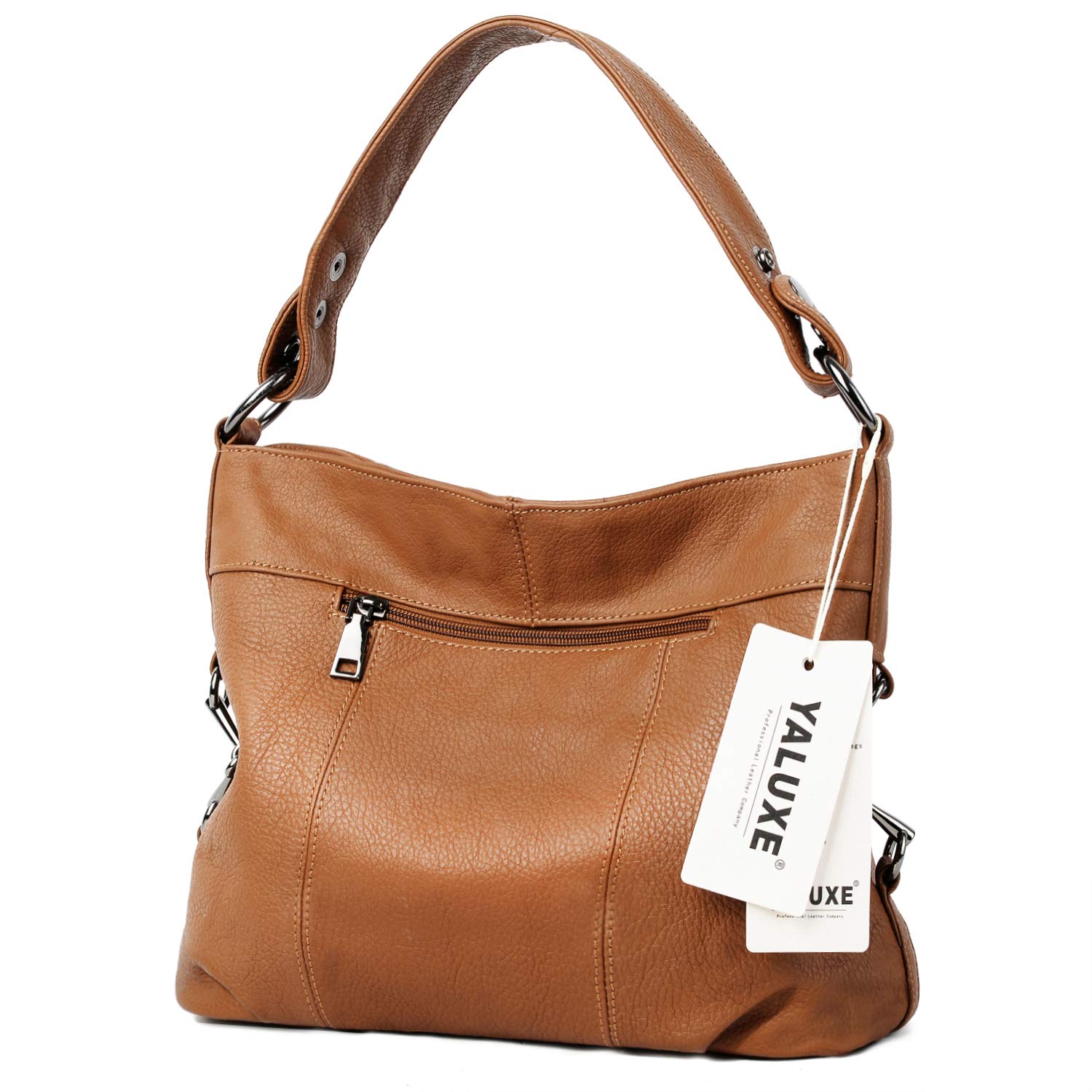 YALUXE Genuine Leather Shoulder Bag for Women - Stylish Hobo Purse & Crossbody Handbag - Perfect for Work, Travel & Everyday Use