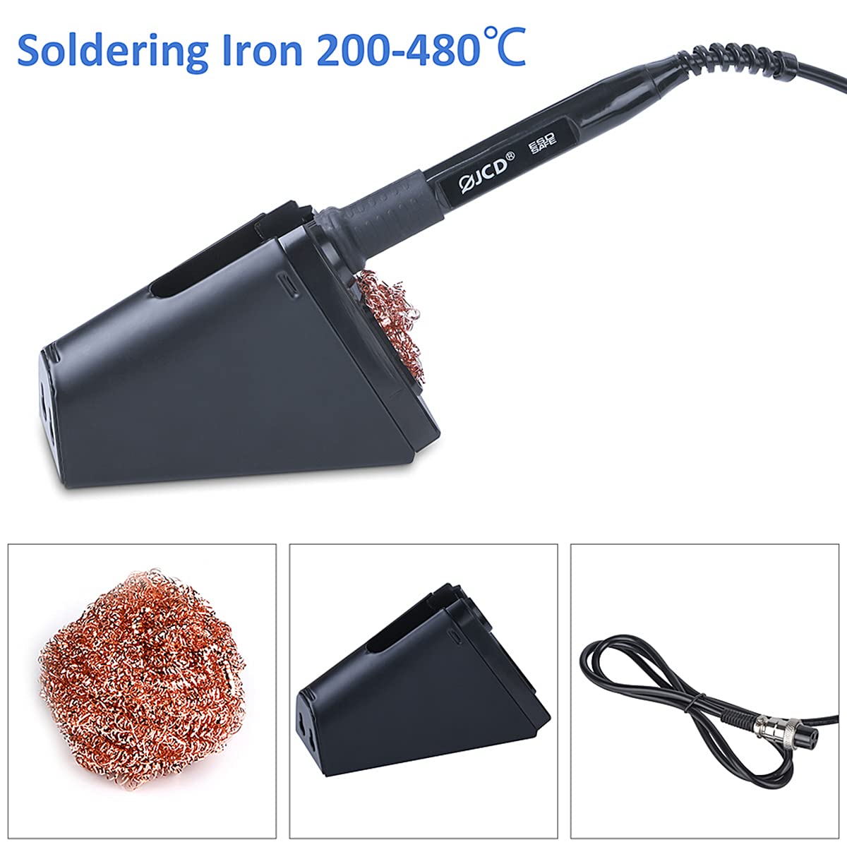 Professional 3-in-1 Soldering Station with Hot Air Gun & Soldering Iron - 220V Adjustable Temperature Digital Dual Display for Electronics Repair, PCB Rework, and DIY Projects