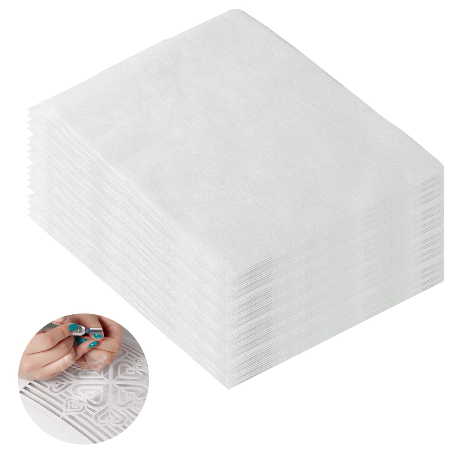 100Pcs Disposable Nail Dust Collector Filter Paper Sheets - Nail Salon Vacuum Dust Collector Accessories for Nail Art & Manicure Supplies - Perfect for Nail Salons, Home Manicures & Professional Nail Technicians