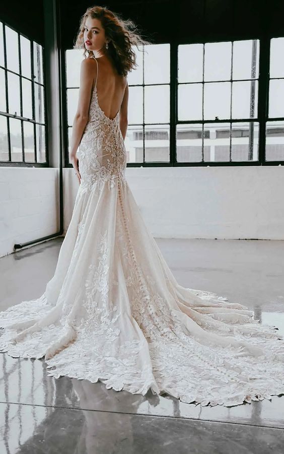 Martina Liana 1301 Wedding Dress - Elegant Lace Bridal Gown for Church Ceremony & Formal Reception