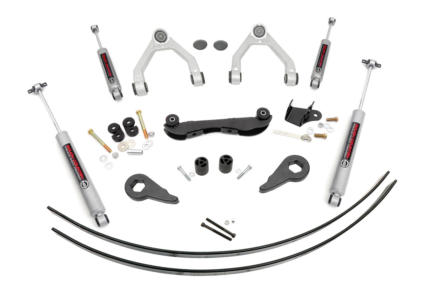 2-3 Inch Lift Kit with Rear Add-A-Leaf (AAL) for Chevy C1500/K1500 4WD Trucks & SUVs (1988-1999) - Heavy Duty Suspension Upgrade for Off-Roading & Towing - Part #17030