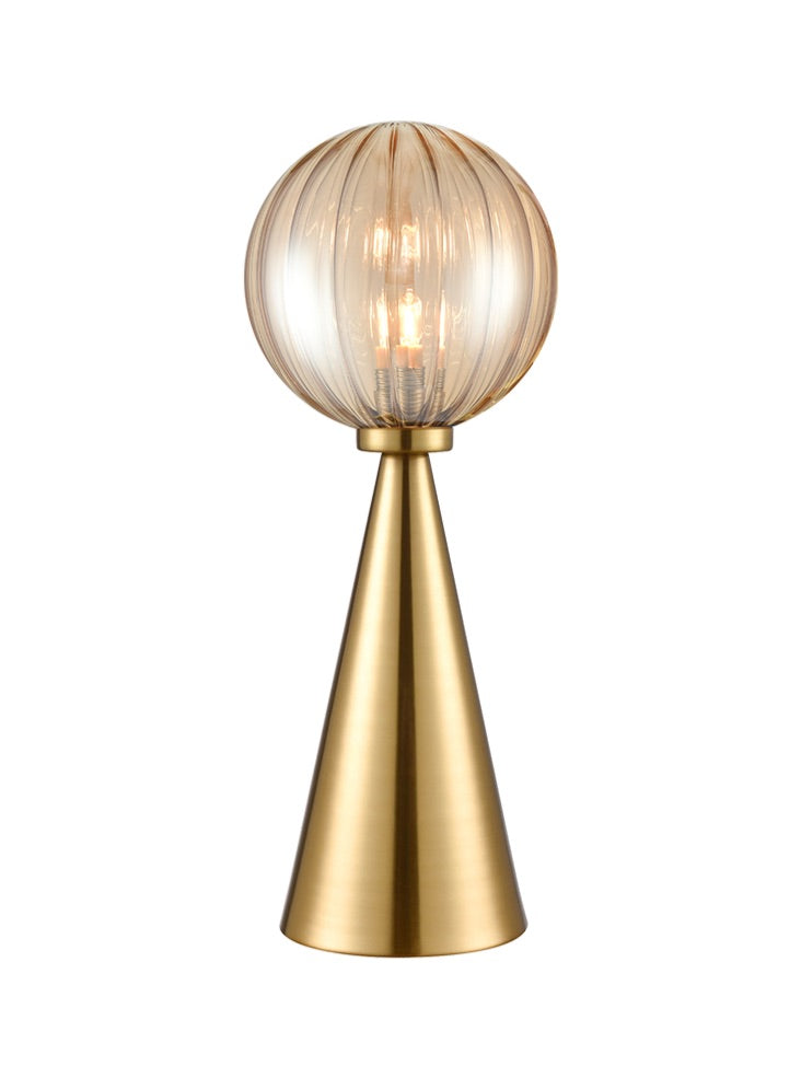 Arlo Table Lamp in Aged Brass Finish - Vintage Style Desk Lamp for Bedroom, Living Room & Office Decor