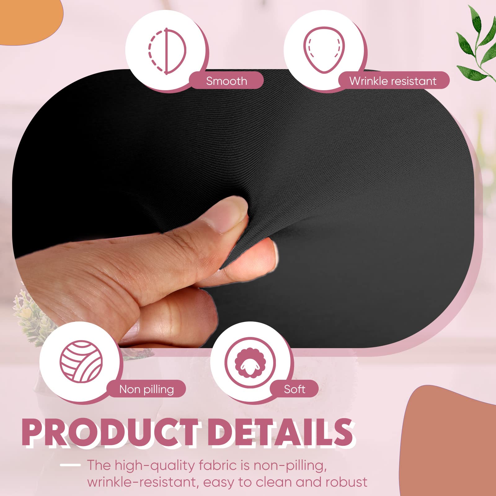 2 Pack Reusable & Washable Lash Extension Bed Covers - Fitted Massage Table Protector, Spa Salon Mattress Topper for Eyelash Extensions & Facial Treatments (Black) - Perfect for Beauty Salons, Lash Studios & Professional Spas