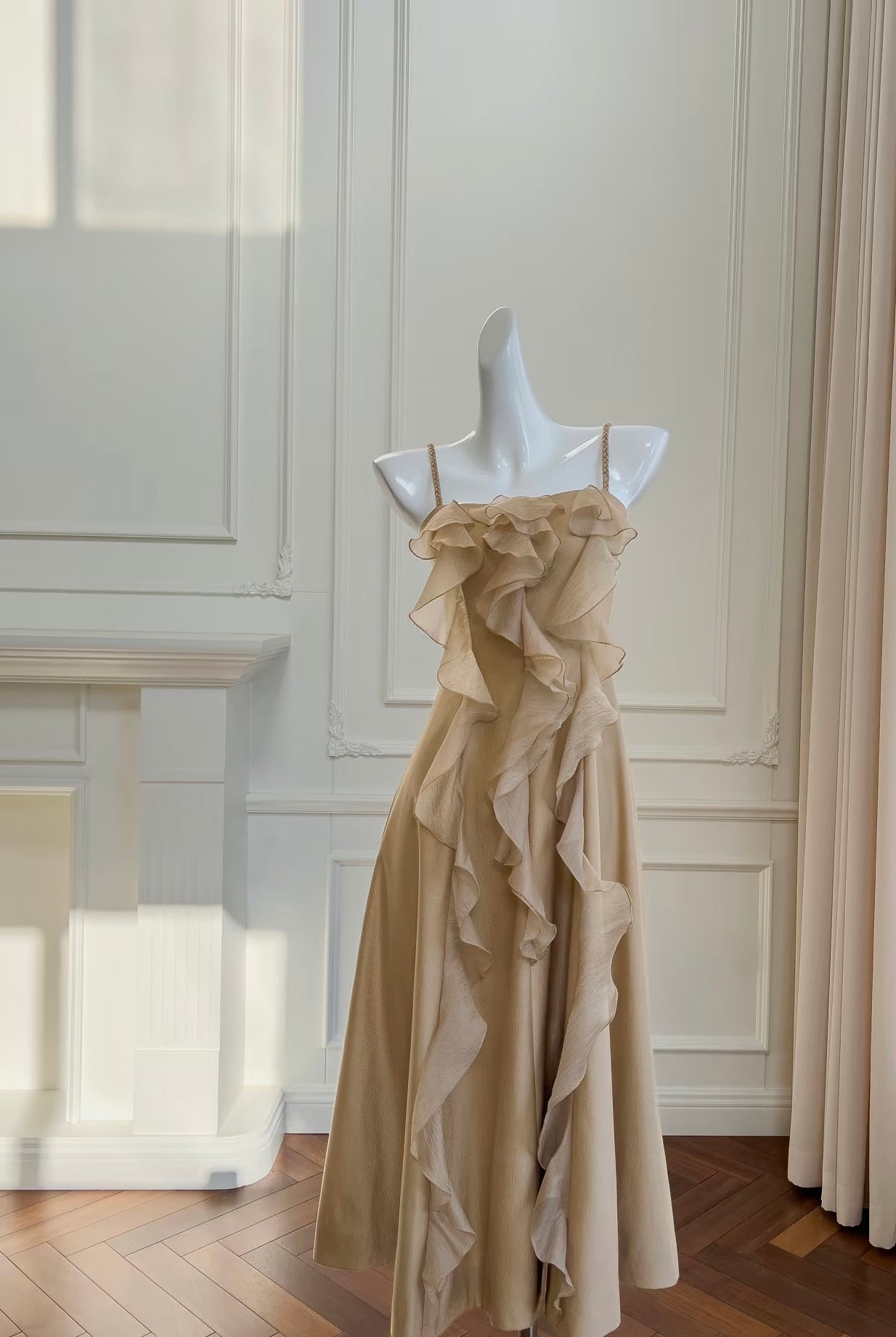 Elegant A-Line Chiffon Ruffle Prom Dress for Formal Evening Party - J6331 | Perfect for Homecoming, Wedding Guest & Special Occasions