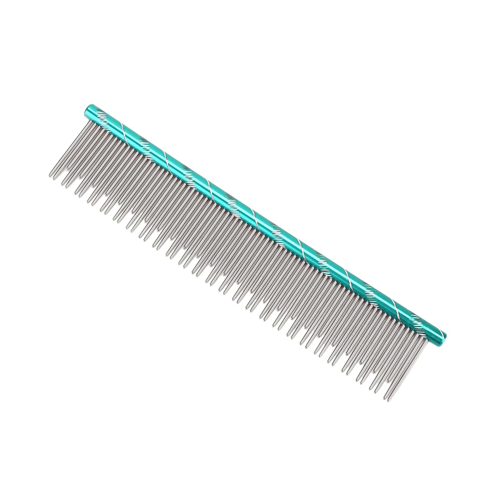 Pet Steel Comb - Safe Durable Hair Remover for Pets (Green) - Grooming & Shedding Control
