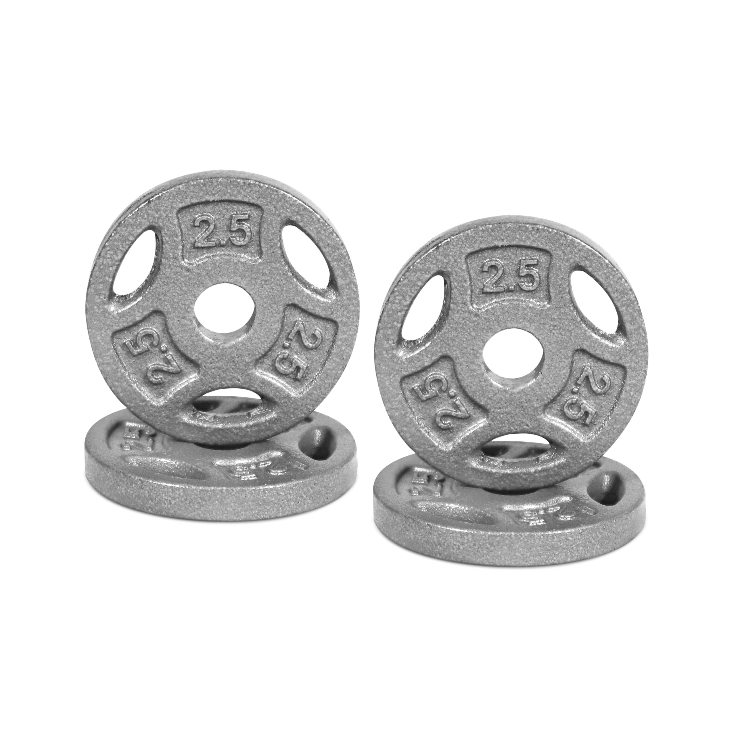 CAP Barbell Standard 1-Inch Grip Weight Plates - Durable Cast Iron Gym Weights for Home & Commercial Workouts - Perfect for Strength Training, CrossFit, and Powerlifting