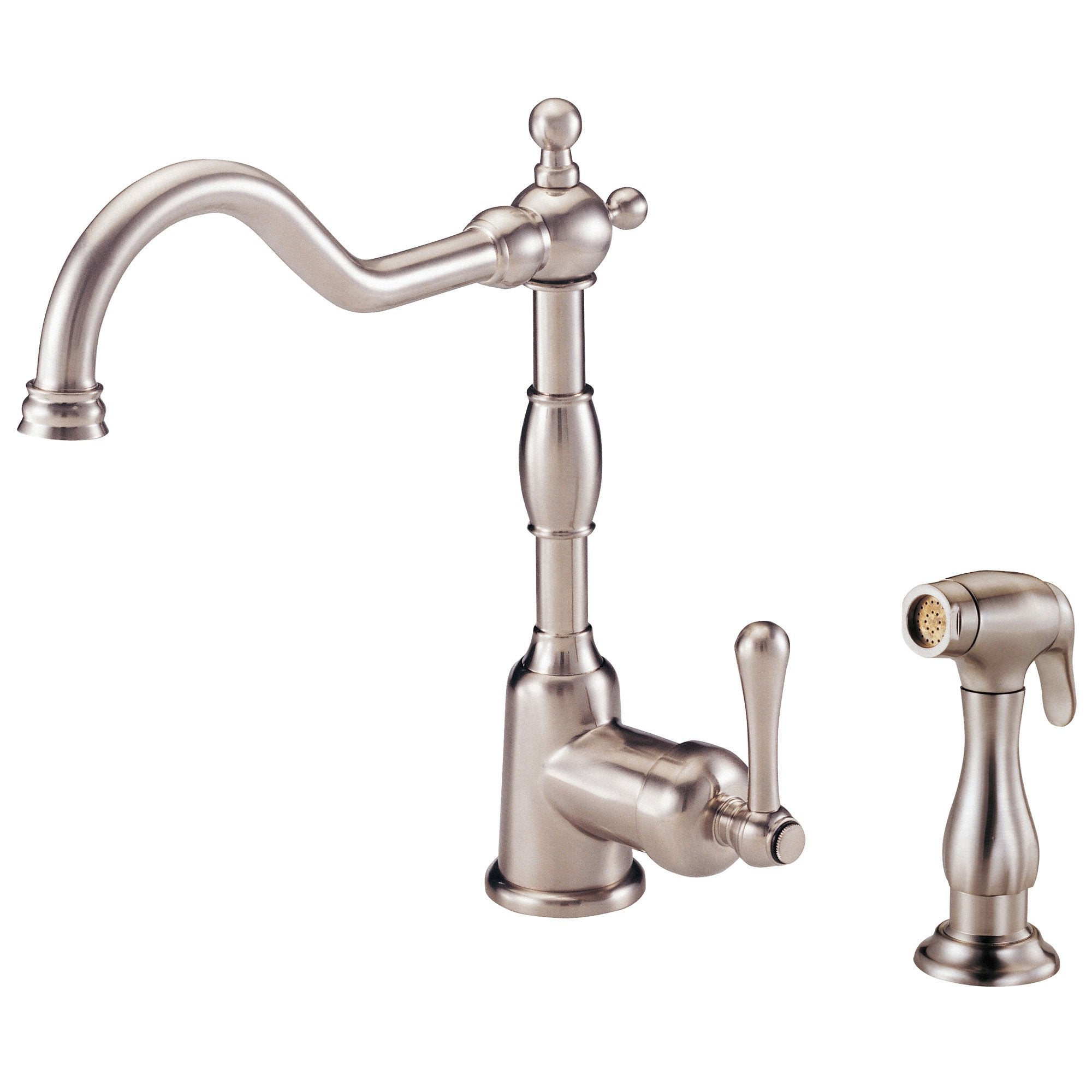 Danze Opulence Stainless Steel Single Handle Kitchen Faucet with Pull-Down Sprayer - Modern Touchless Design for Easy Cooking & Cleaning