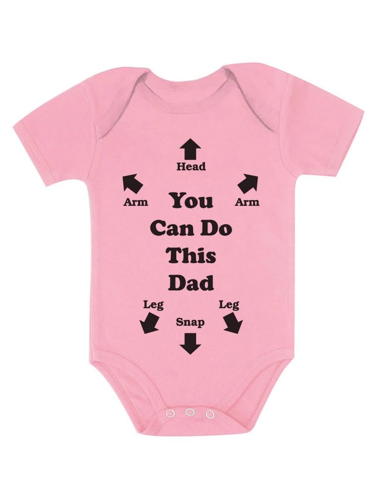 Funny Baby Bodysuit - 'You Can Do This' New Dad Gift for Infant Boys & Girls | Perfect for Newborn Photo Shoots & Parenting Humor