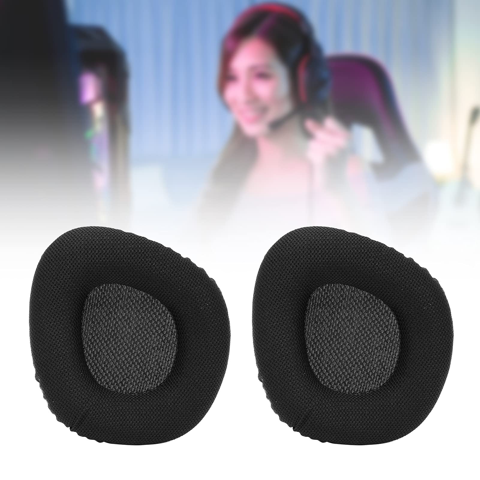 **Replacement Earpad Cushion for Corsair Void Pro Headset - Lightweight PU & Sponge Padding, Noise Isolation (Black) - Perfect for Gaming, Music & Office Use**