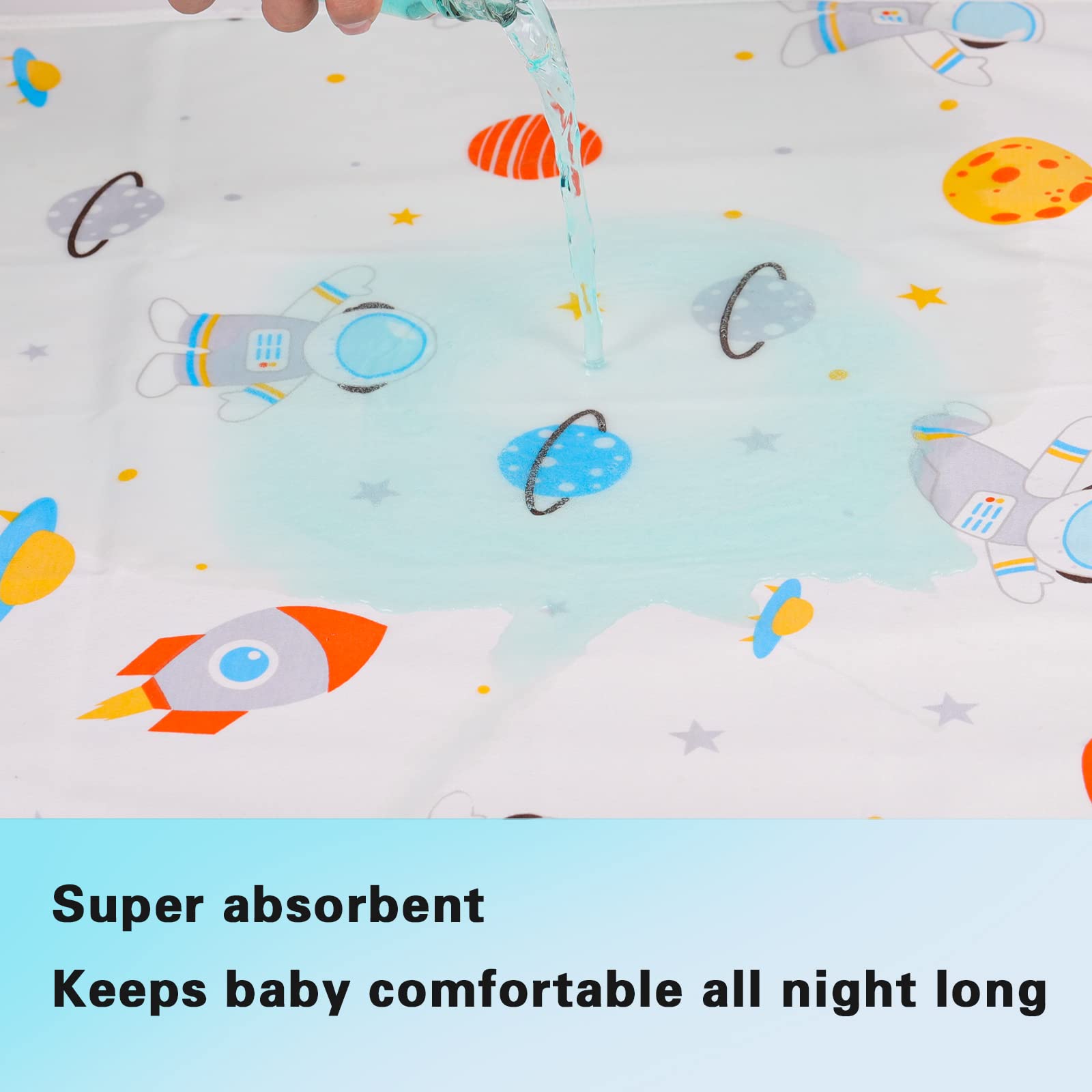 Waterproof Baby Diaper Changing Pad 3 Pack - Portable, Washable & Reusable Under Pads (27.5