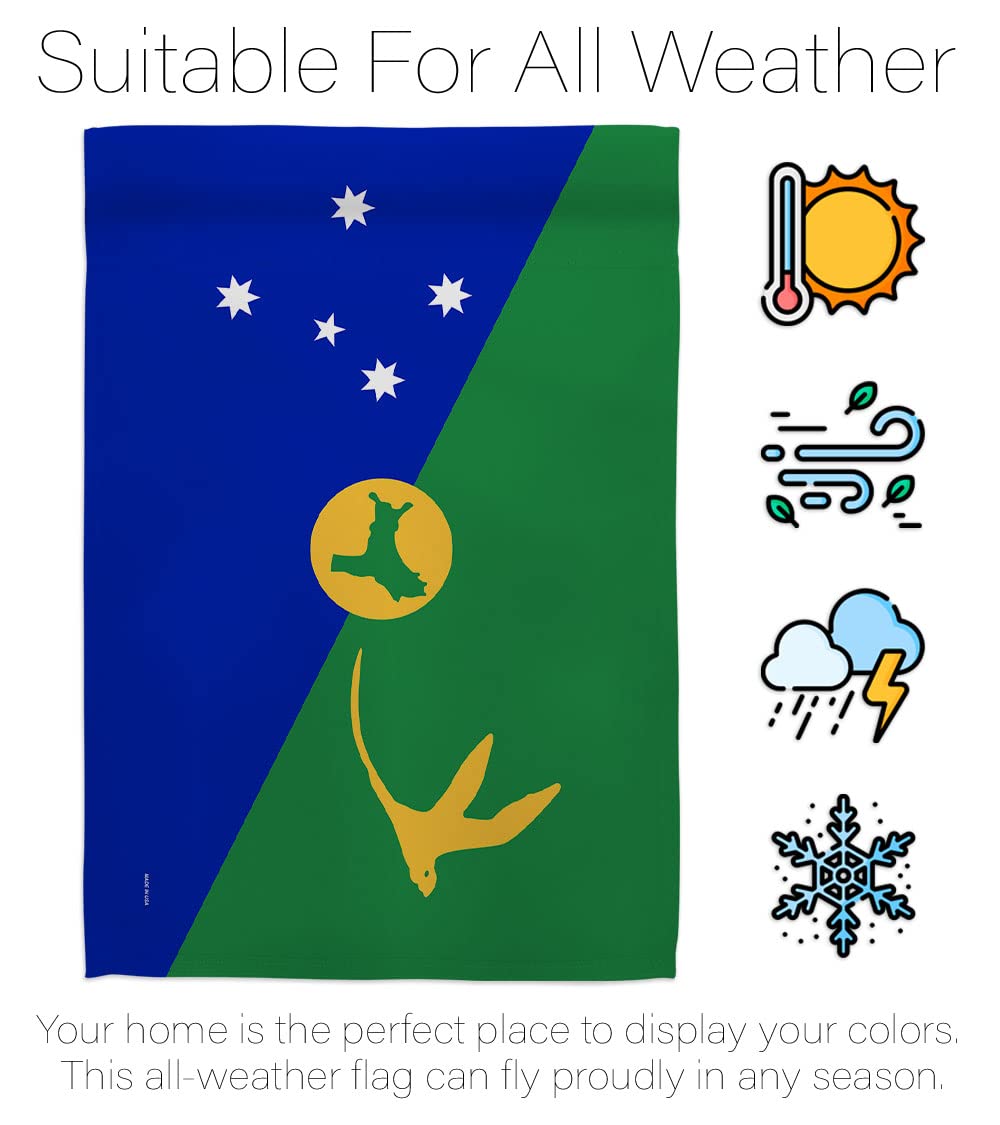 Americana Home & Garden Australia Christmas Island Double-Sided Garden Flag - Regional Territory Banner for Small Yards & Outdoor Decor | Made in USA | Perfect for Holiday Gifts, Patio & Front Yard Decoration