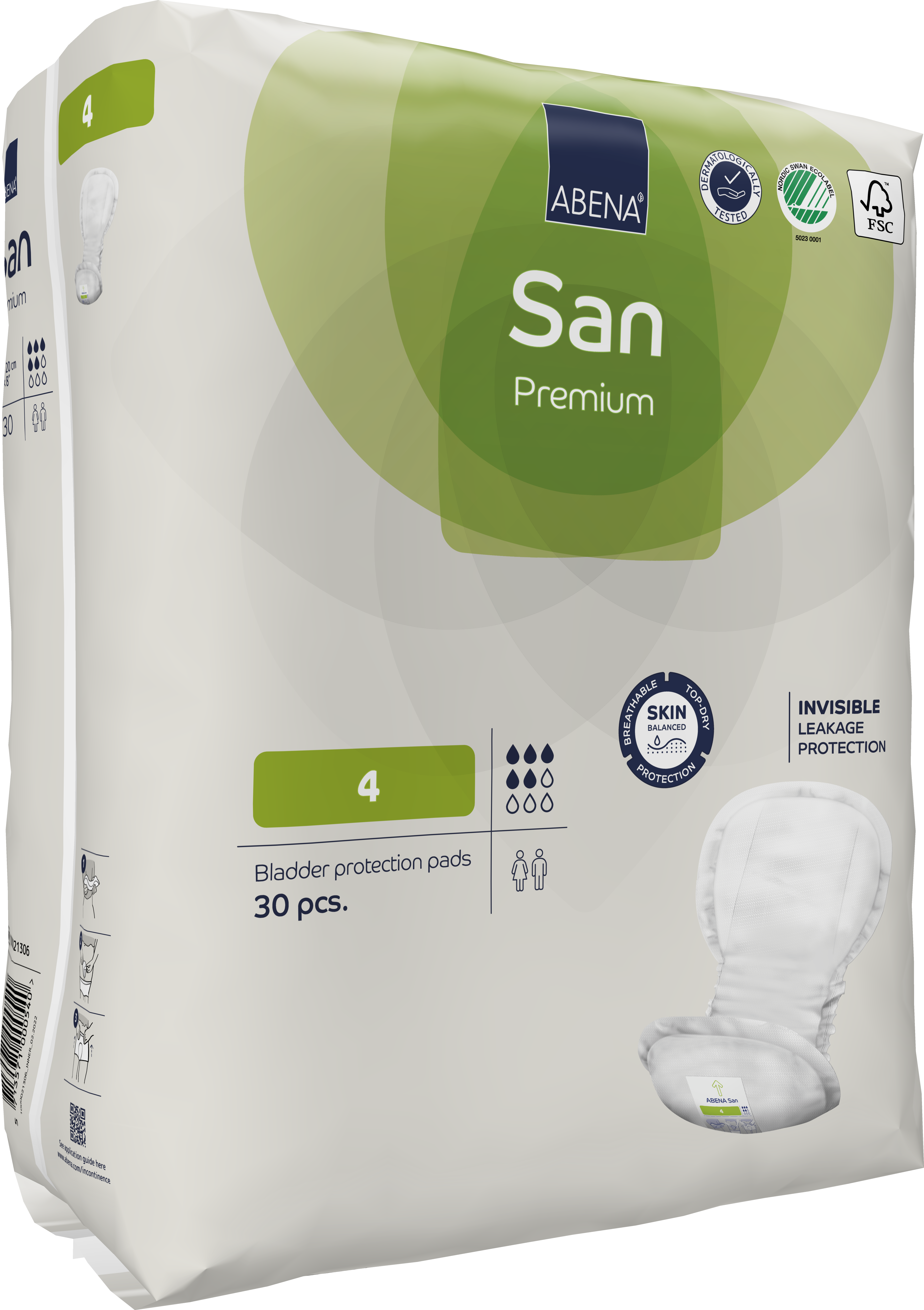 Abena San Premium Bladder Control Pads for Women & Men - Super Absorbent Incontinence Pads - Discreet Protection for Active Lifestyles - Ideal for Work, Travel & Daily Activities