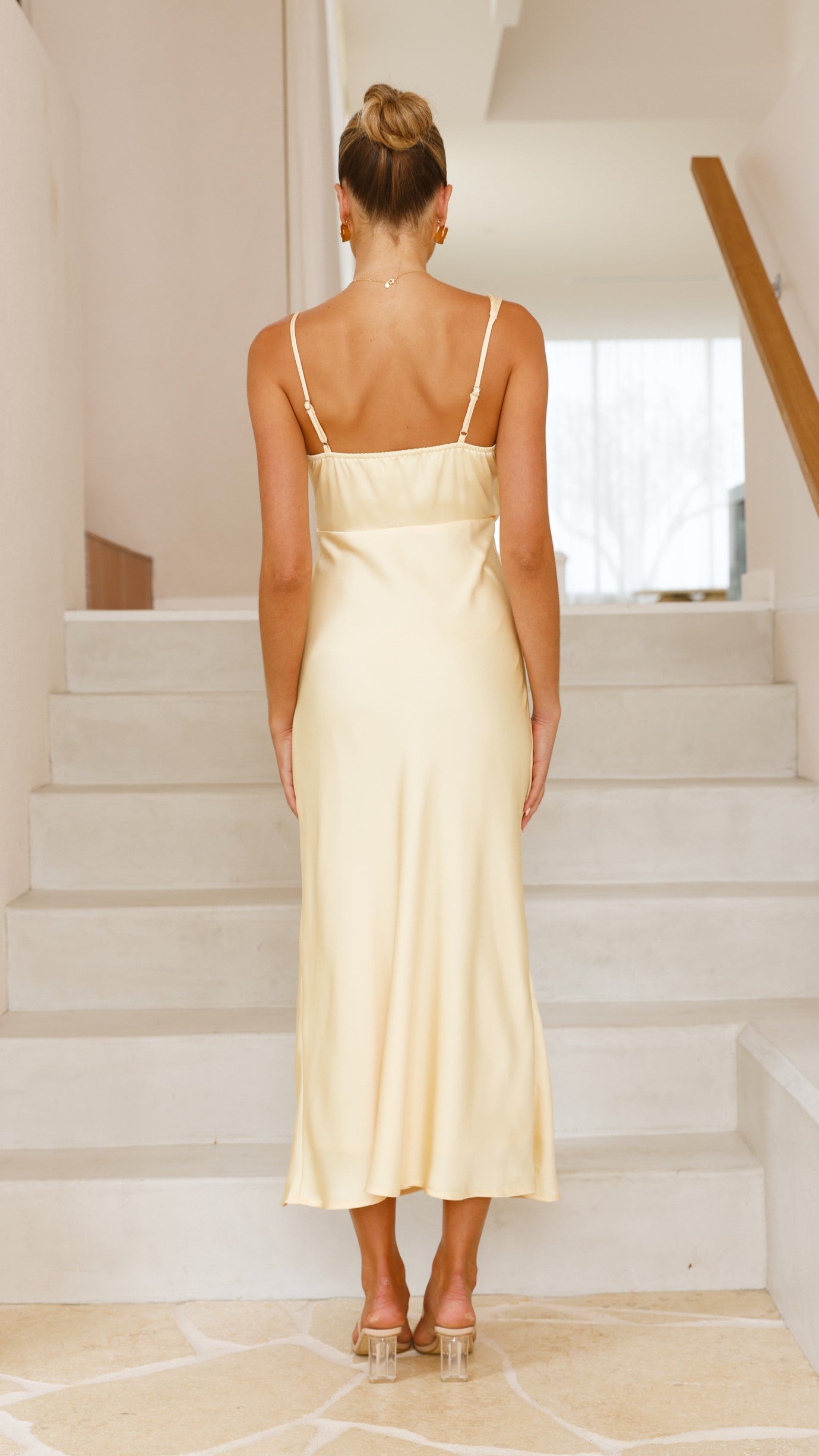 Elegant Audrey Maxi Dress in Yellow - Perfect for Summer Weddings, Beach Vacations & Casual Outings