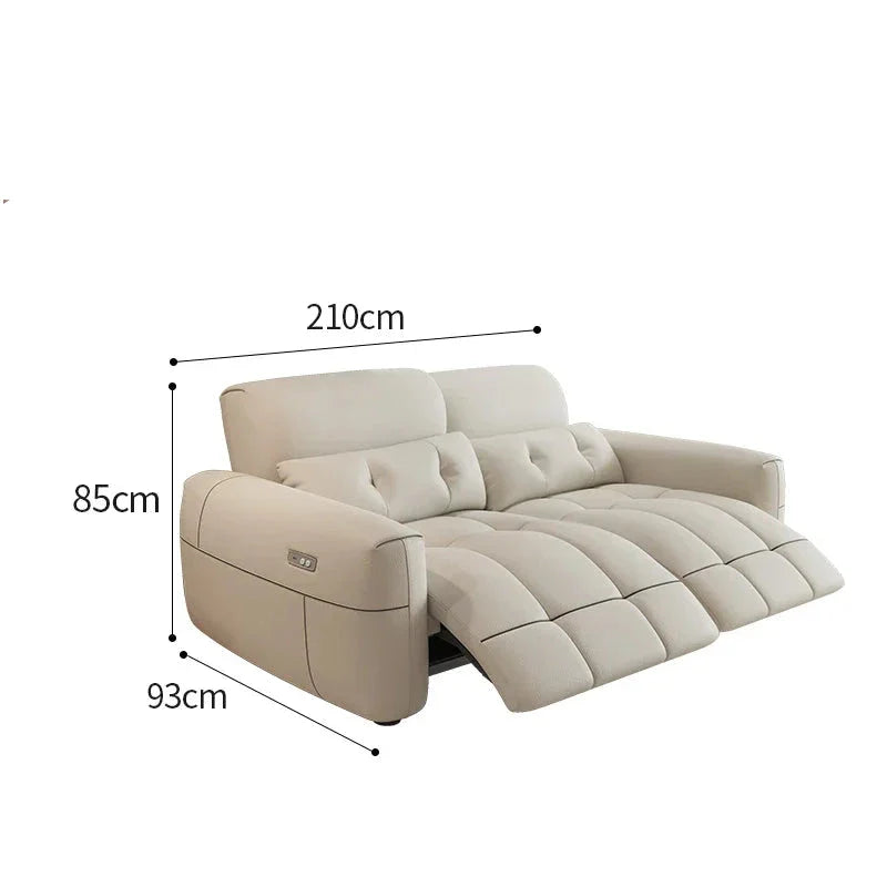 Soft Lazy Reclining Loveseat Sectional Sofa - Ultra Comfortable Modern Living Room Furniture for Small Spaces | Perfect for Apartments, Movie Nights & Relaxing