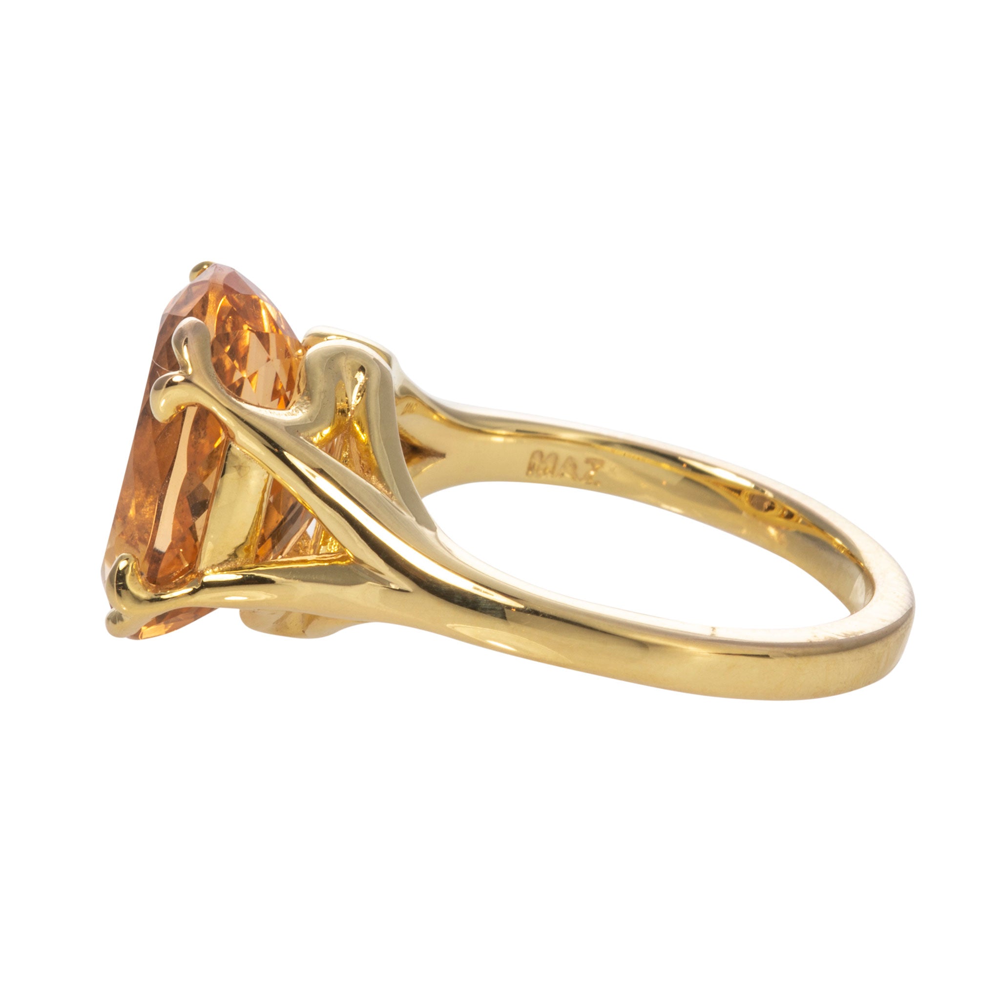 14K Gold Imperial Topaz River Ring for Women - Elegant Jewelry Gift for Birthday, Anniversary & Special Occasions