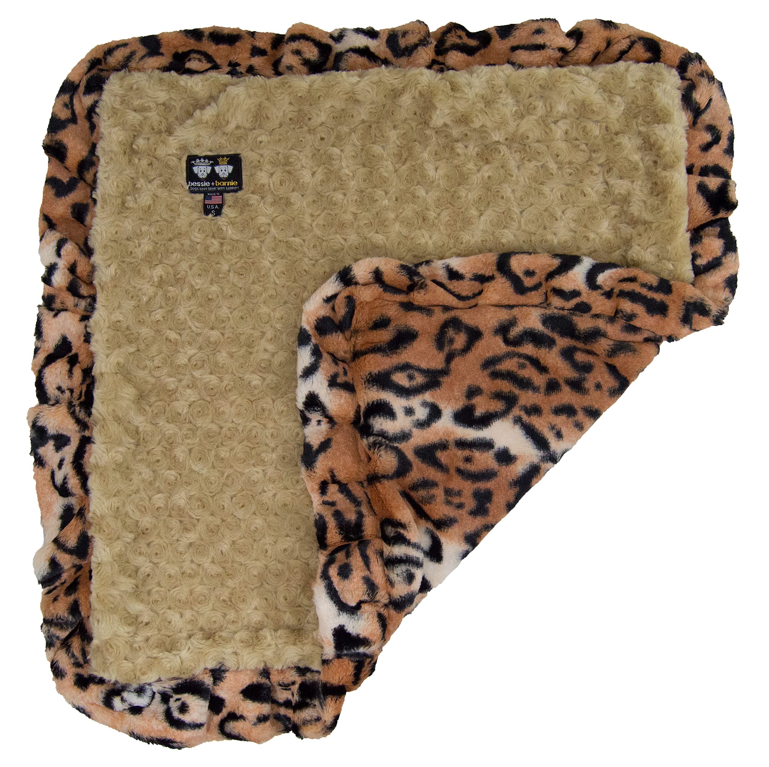Bessie and Barnie Ultra Soft Reversible Faux Fur Pet Blanket for Dogs & Cats - Plush Machine Washable Dog Blanket in Multiple Sizes & Colors - Perfect for Beds, Couches & Travel Use