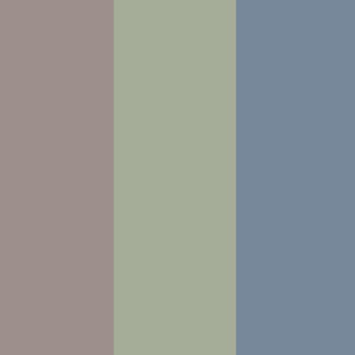 Matte Dark Grey, Blue & Green