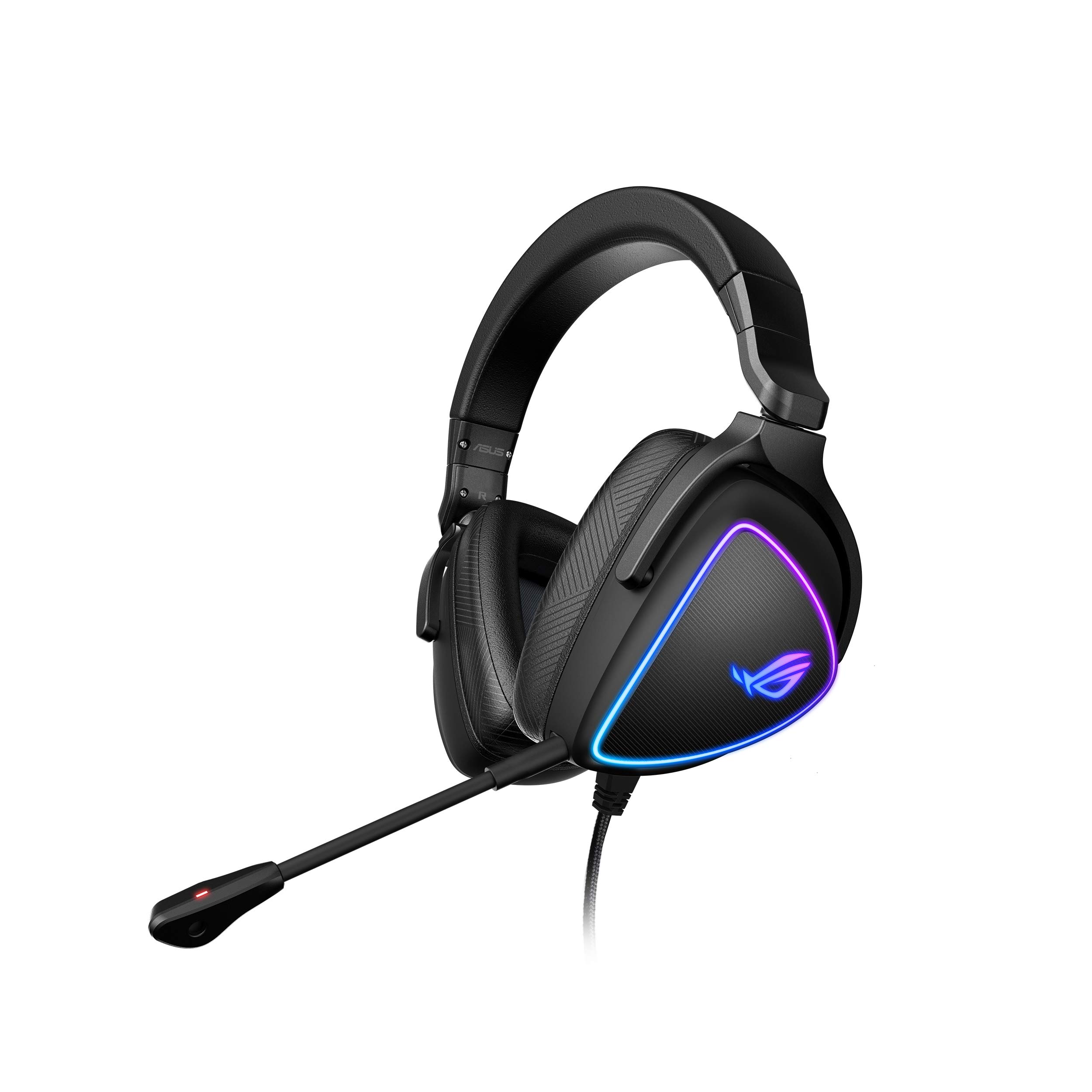 ASUS ROG Delta S USB-C Wired Gaming Headset with AI Noise Cancellation & RGB Lighting - Compatible with PC, Nintendo Switch, PS5 - Perfect for Competitive Gaming & Immersive Audio Experience