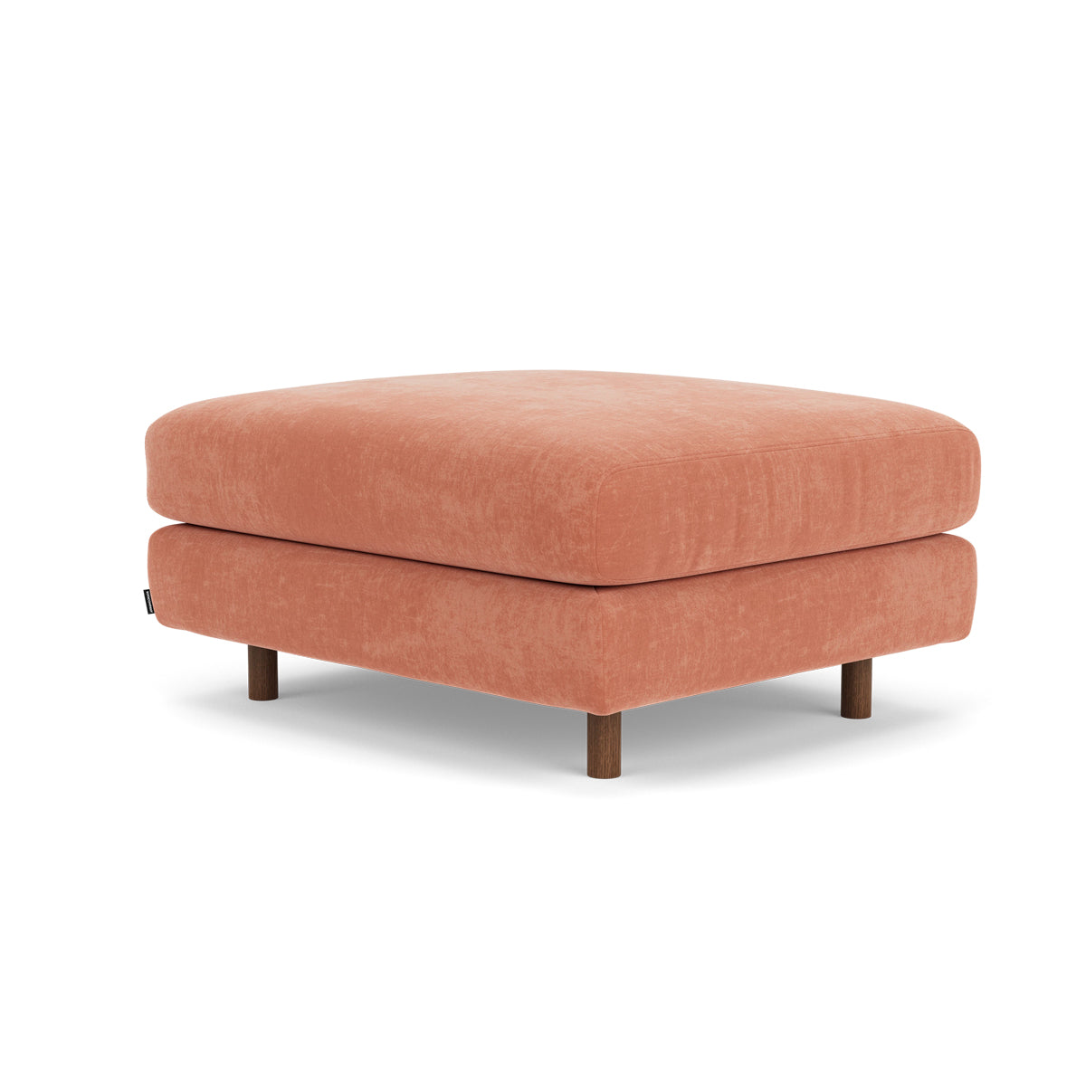 Dylan Fabric Ottoman - Soft and Stylish Footrest, Storage Bench, Living Room Accent Piece - Perfect for Small Spaces, Bedroom, or Lounge Area