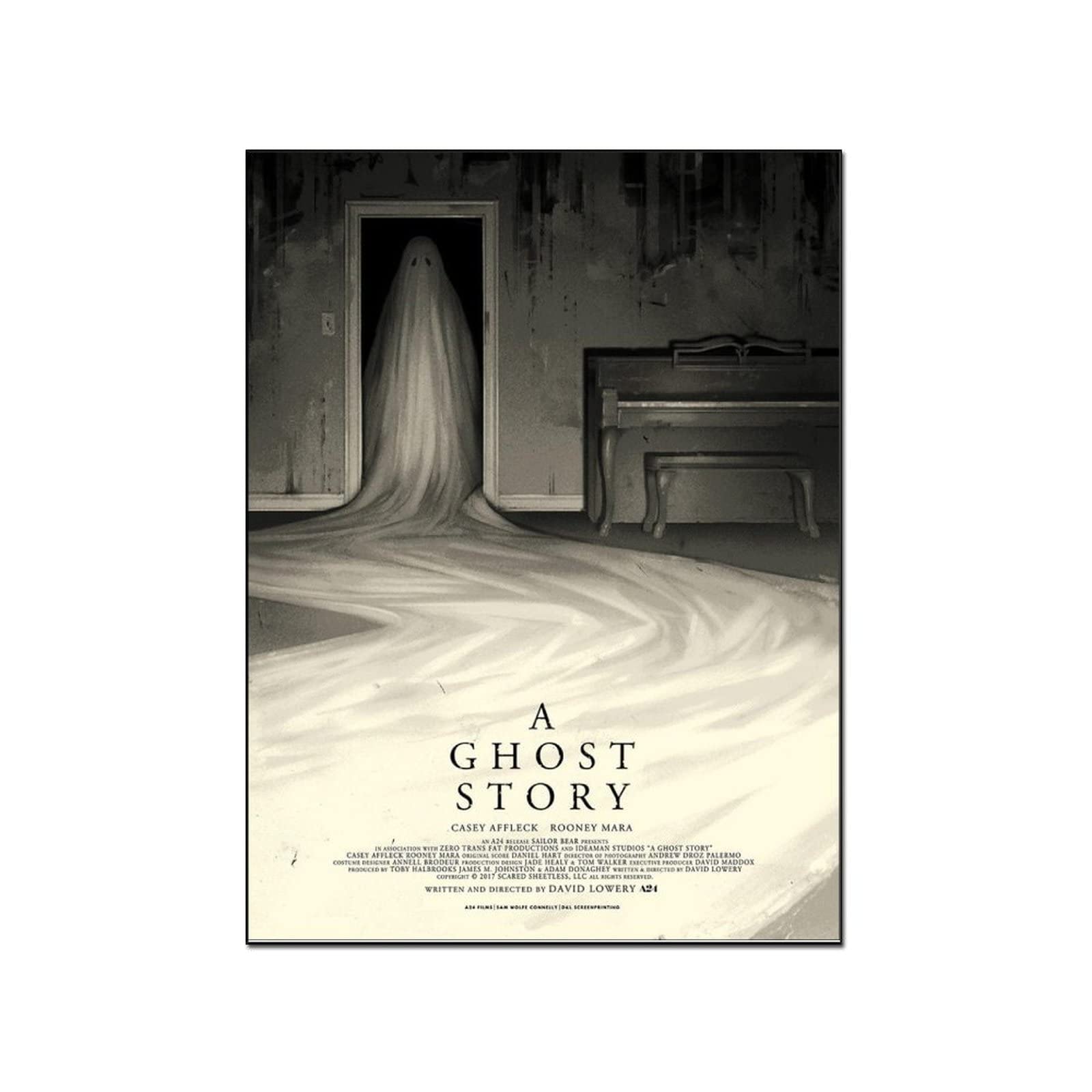 Horror Movie Posters - A Ghost Story Halloween Decor, Gothic Canvas Wall Art Prints (16x20inch/40x51cm) for Living Room, Bedroom & Home Theater Decor - Perfect Halloween Gift & Spooky Party Decoration