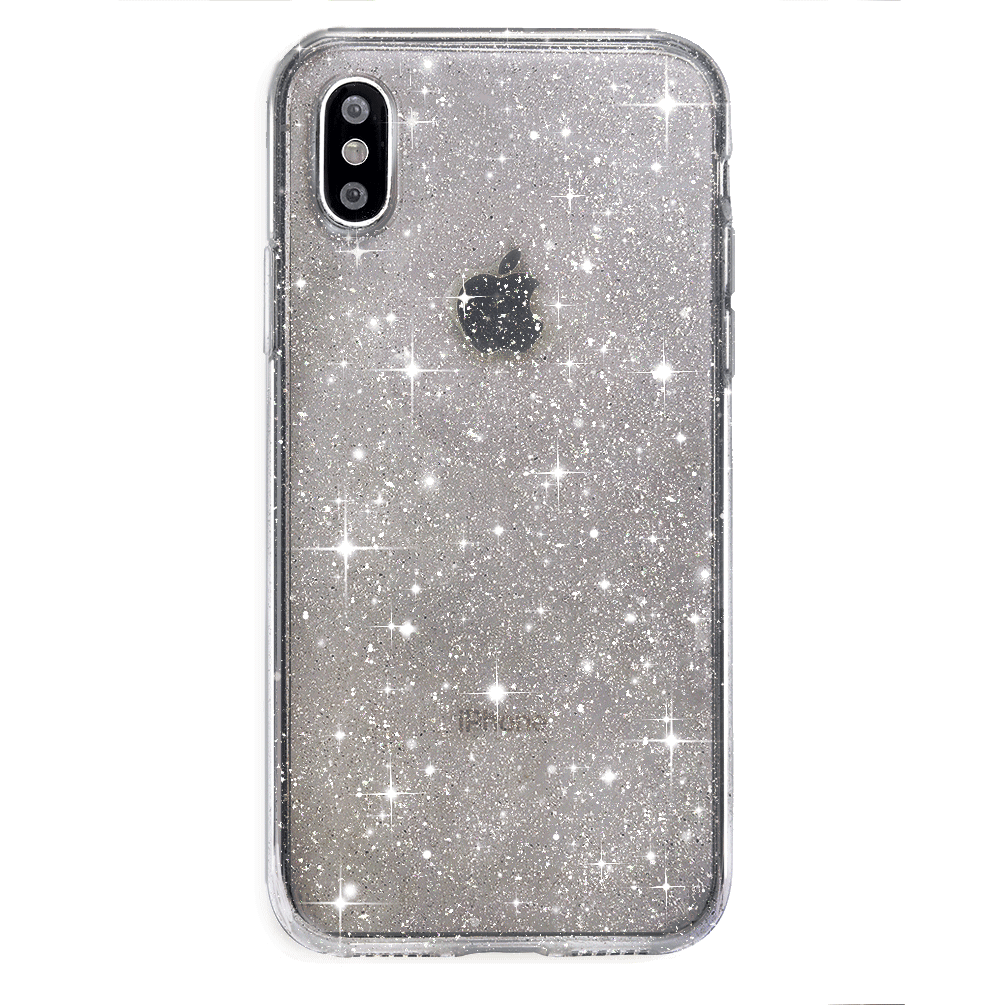 Sparkle Grey Stardust Glitter iPhone Case - Protective & Stylish Phone Cover for iPhone 13/14/15 Pro Max - Perfect for Parties, Events & Everyday Glam